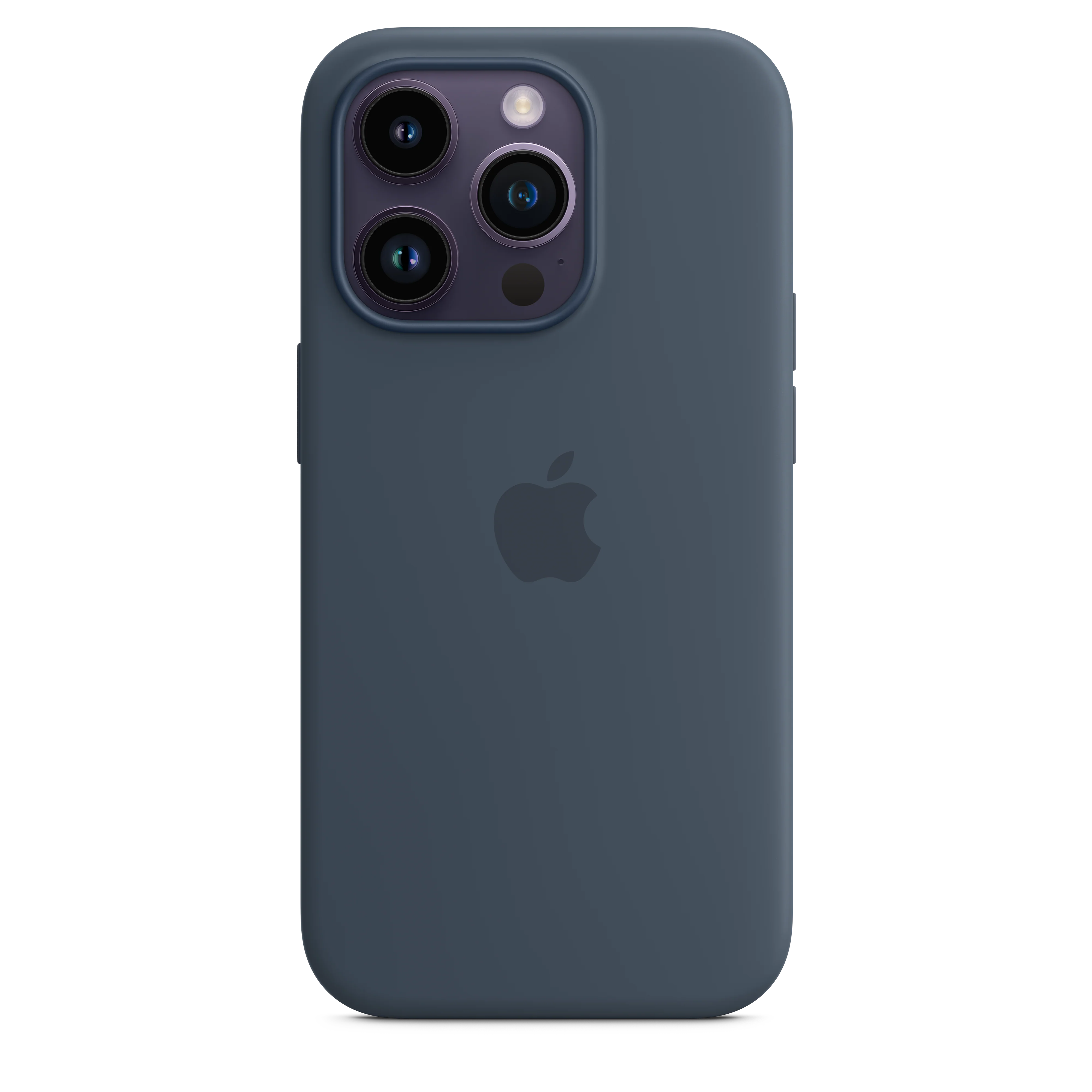 Funda para iPhone 14 Pro de silicona con MagSafe - Azul tempestad