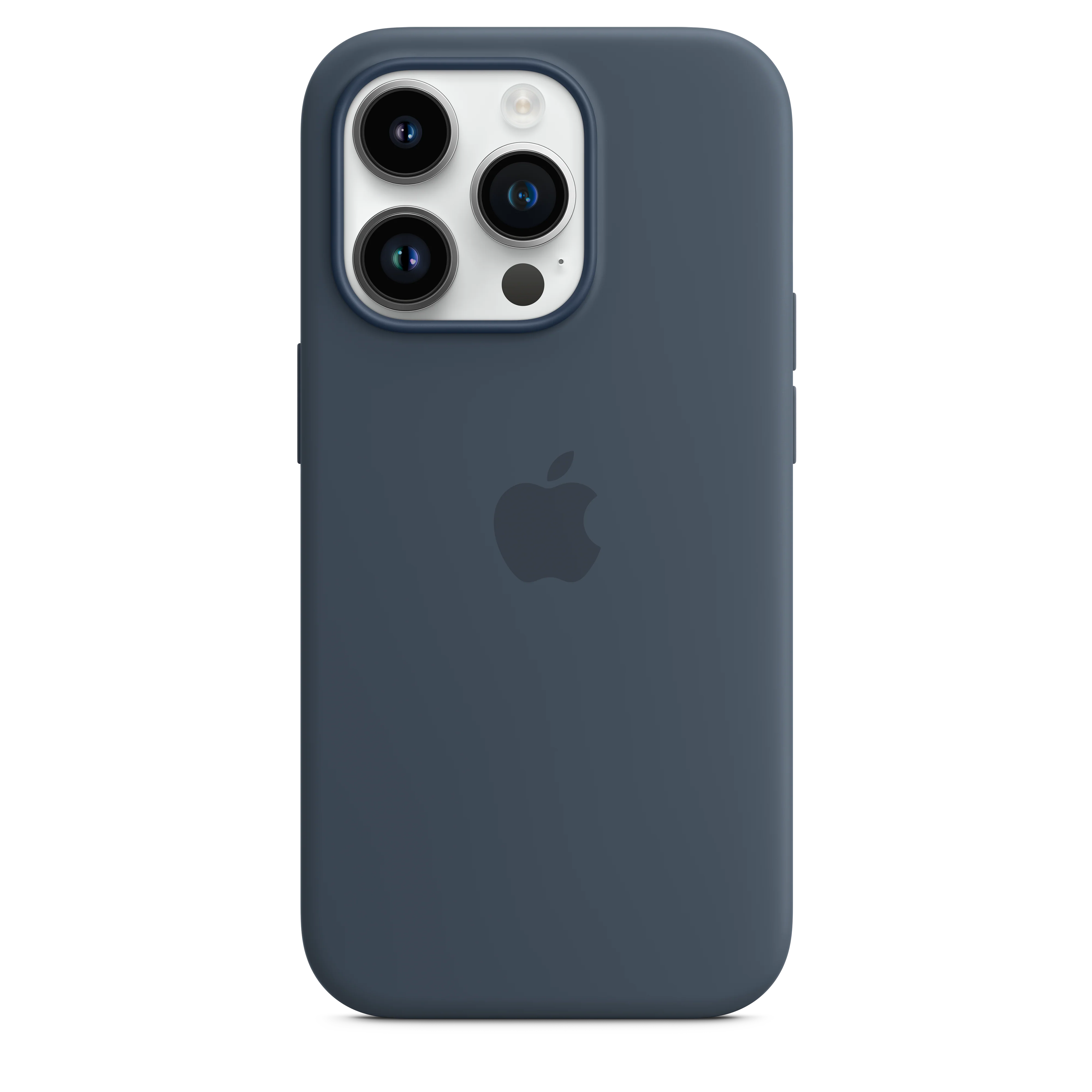 Funda para iPhone 14 Pro de silicona con MagSafe - Azul tempestad - Image 3