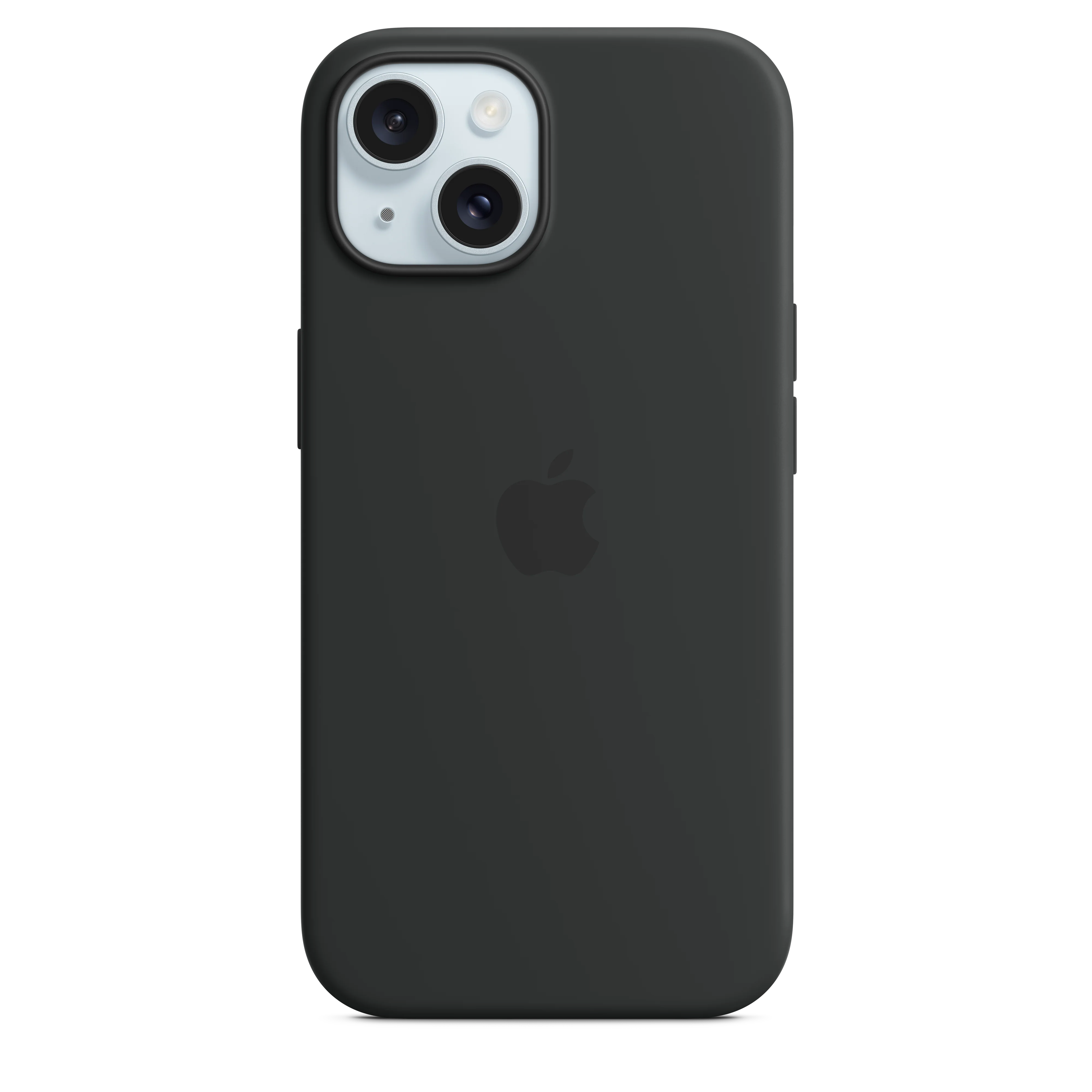 Funda para iPhone 15 de silicona con MagSafe - Negro