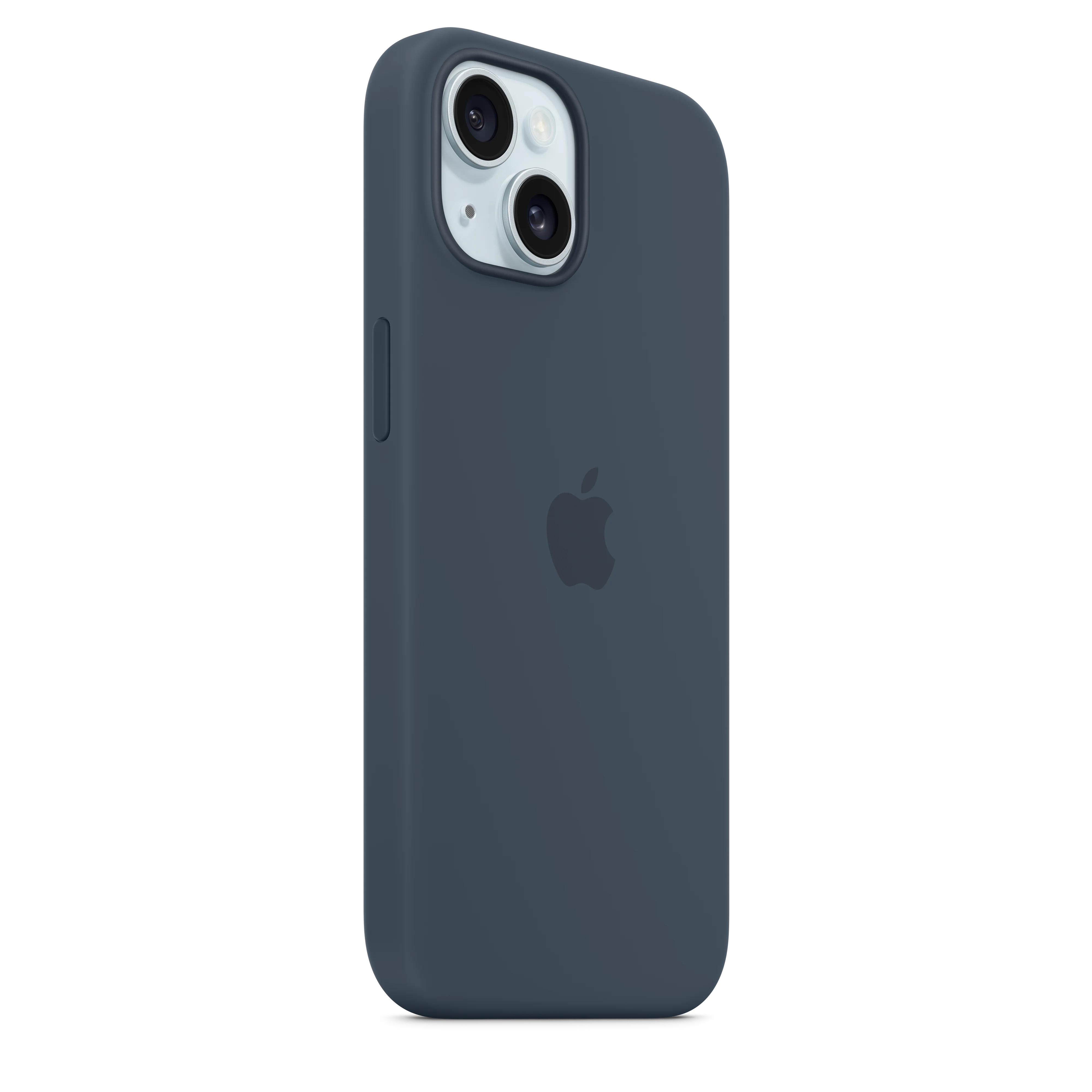 Funda para iPhone 15 de silicona con MagSafe - Azul tempestad - Image 6