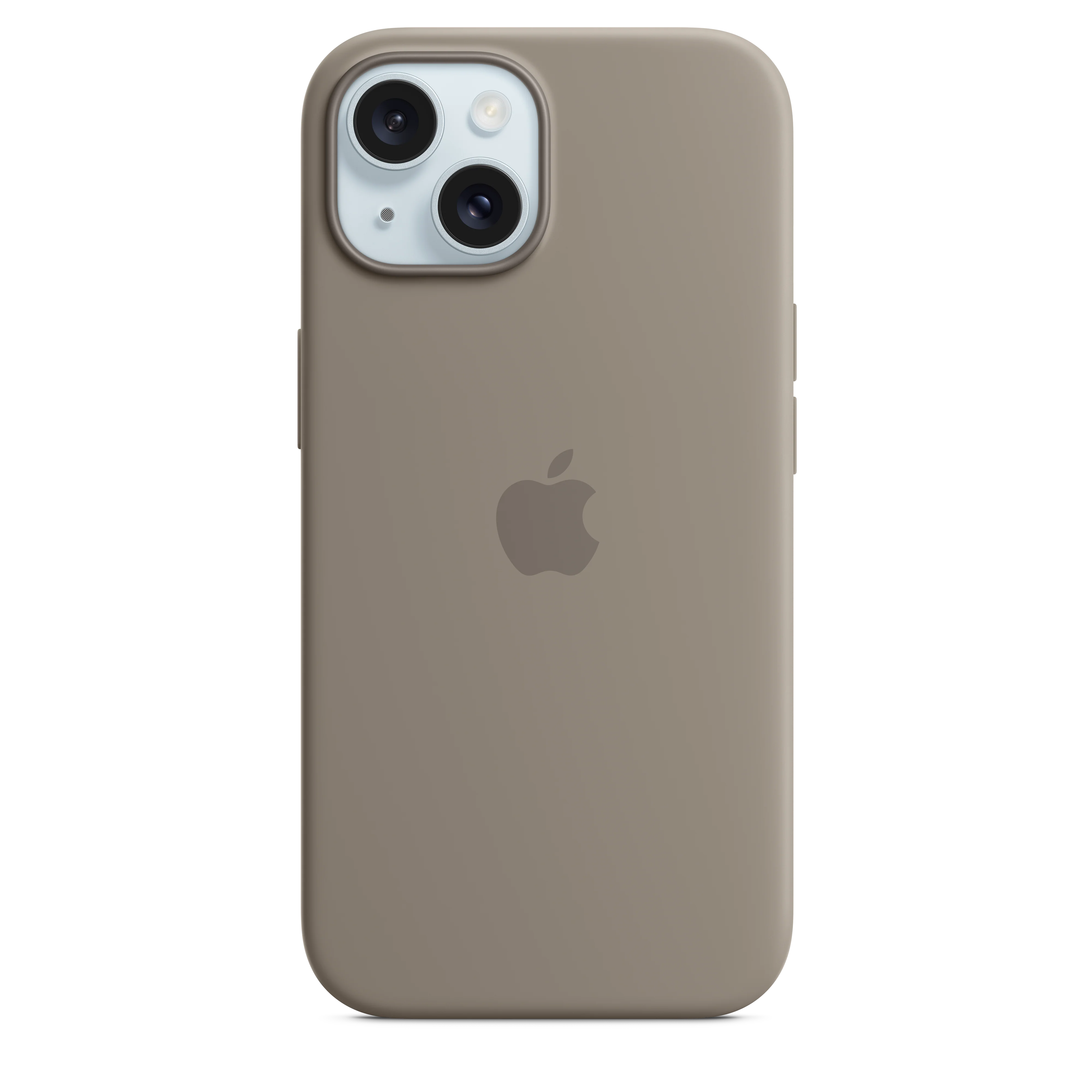 Funda para iPhone 15 de silicona con MagSafe - Arcilla