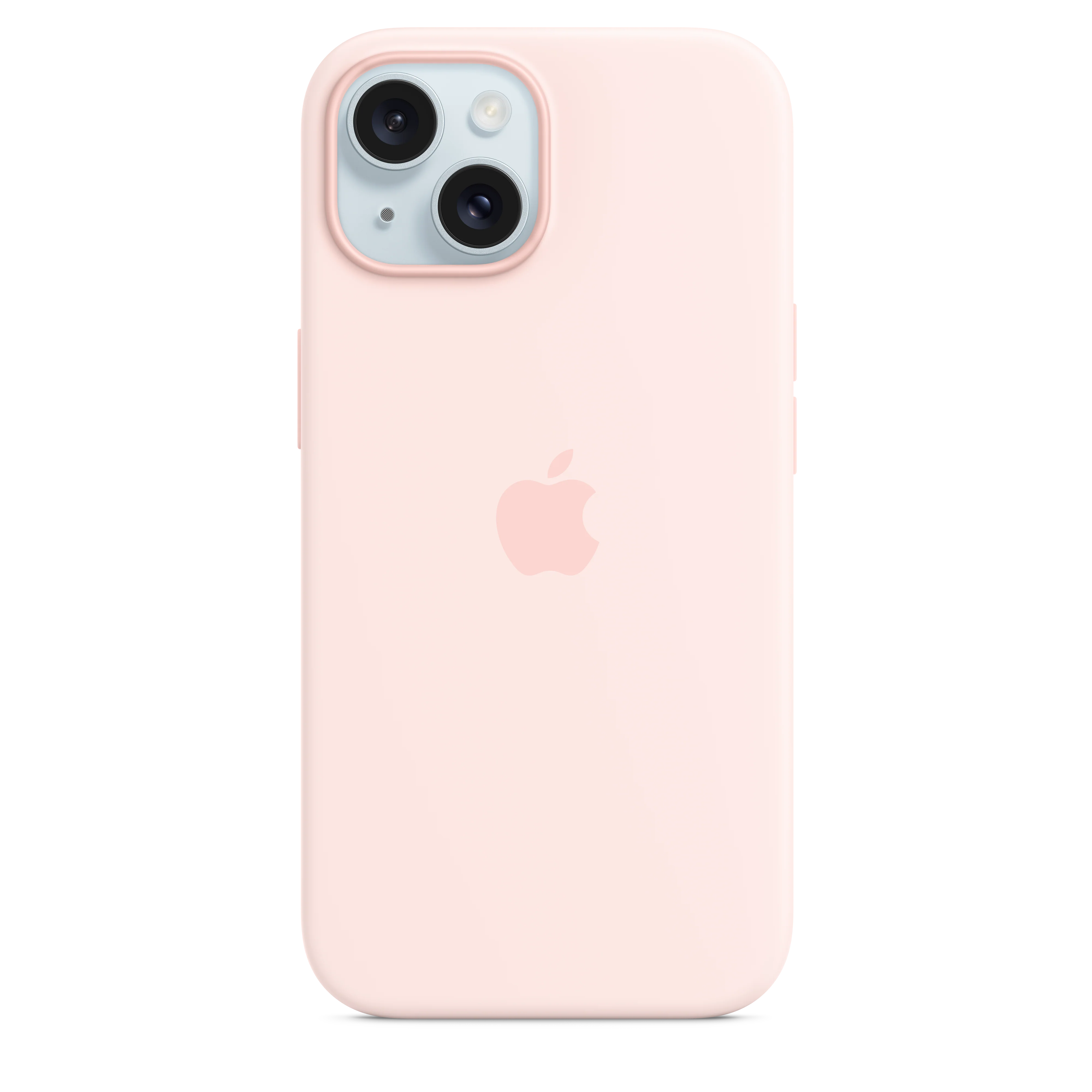 Funda para iPhone 15 de silicona con MagSafe - Rosa claro
