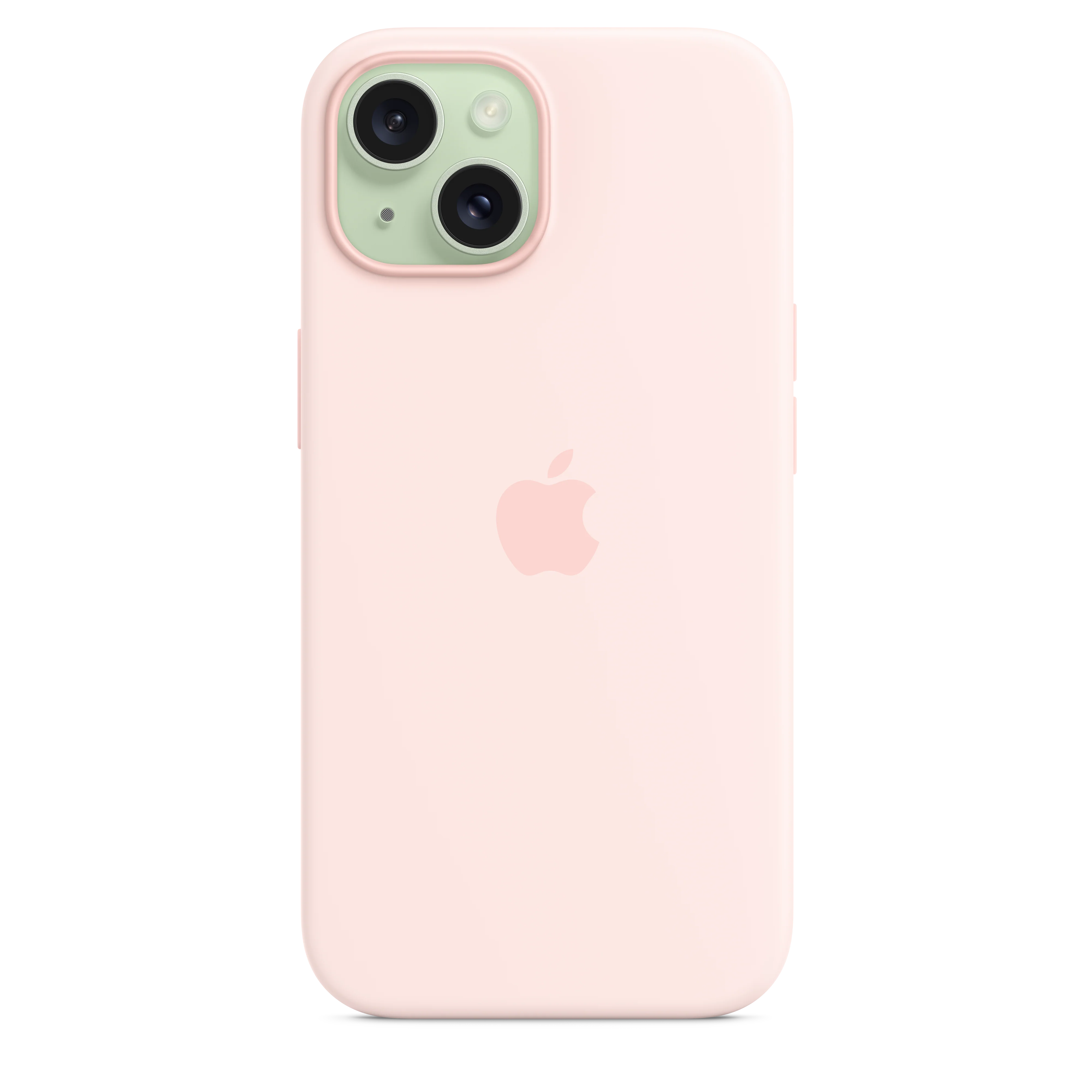 Funda para iPhone 15 de silicona con MagSafe - Rosa claro - Image 4