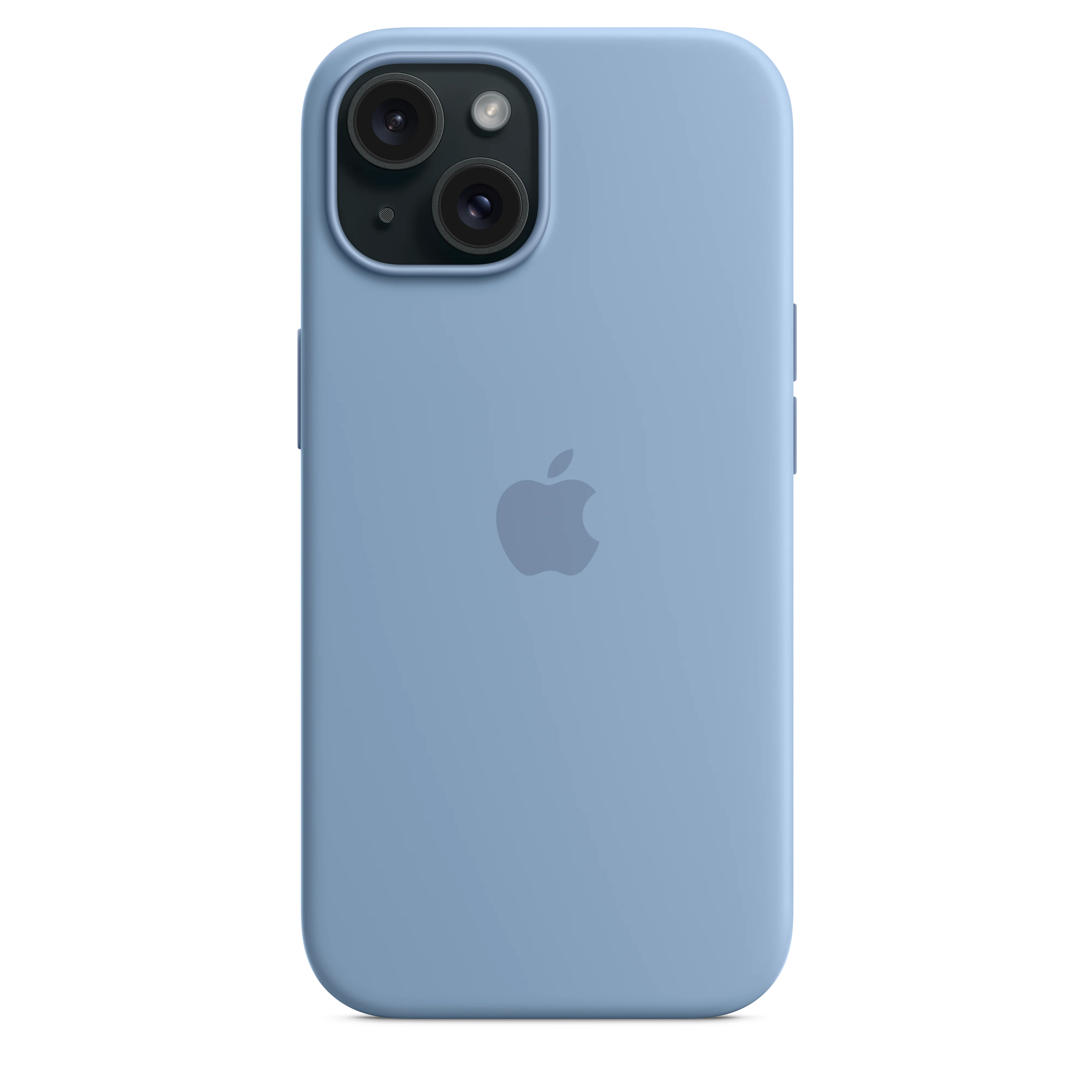 Funda para iPhone 15 de silicona con MagSafe - Azul invierno - Image 5