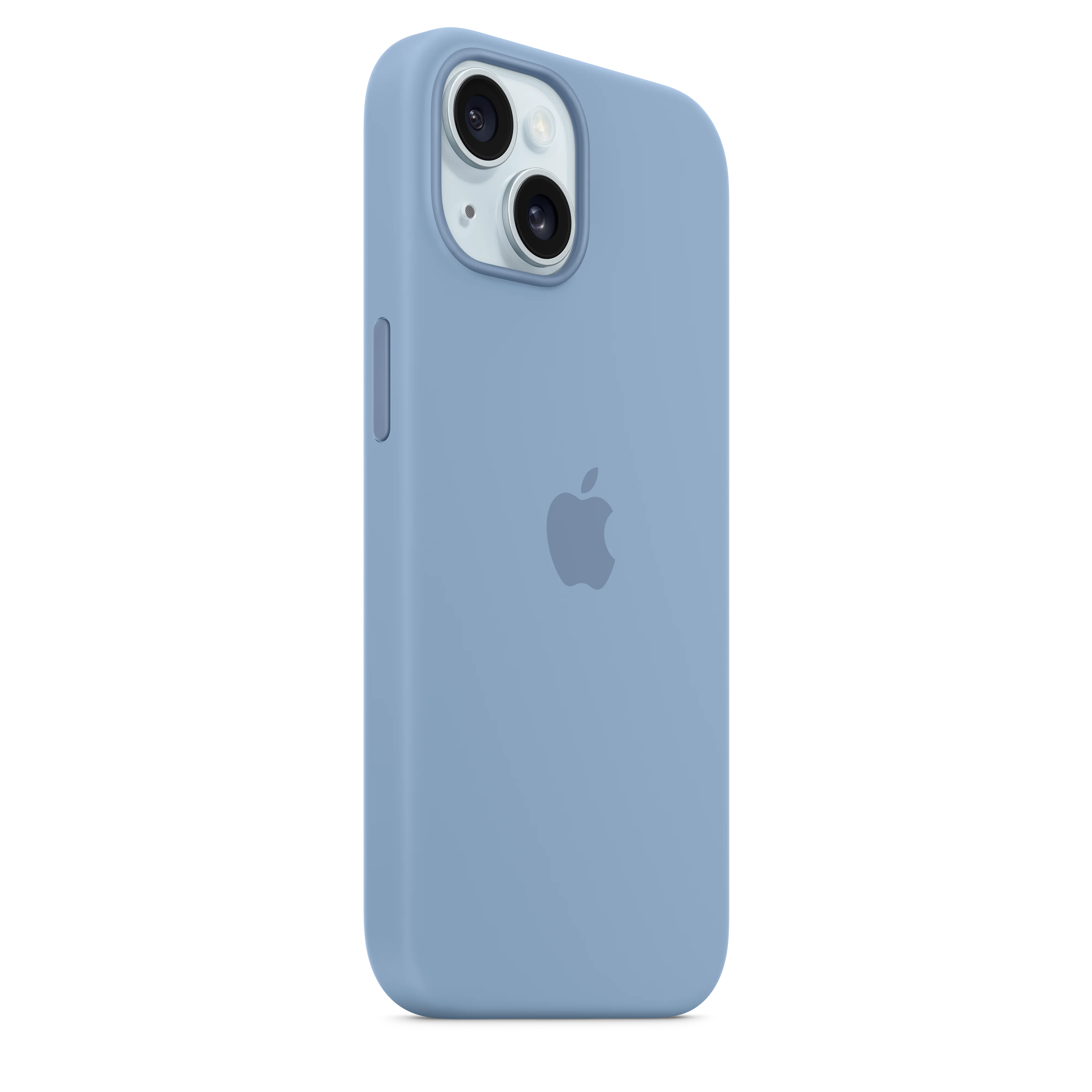 Funda para iPhone 15 de silicona con MagSafe - Azul invierno - Image 6