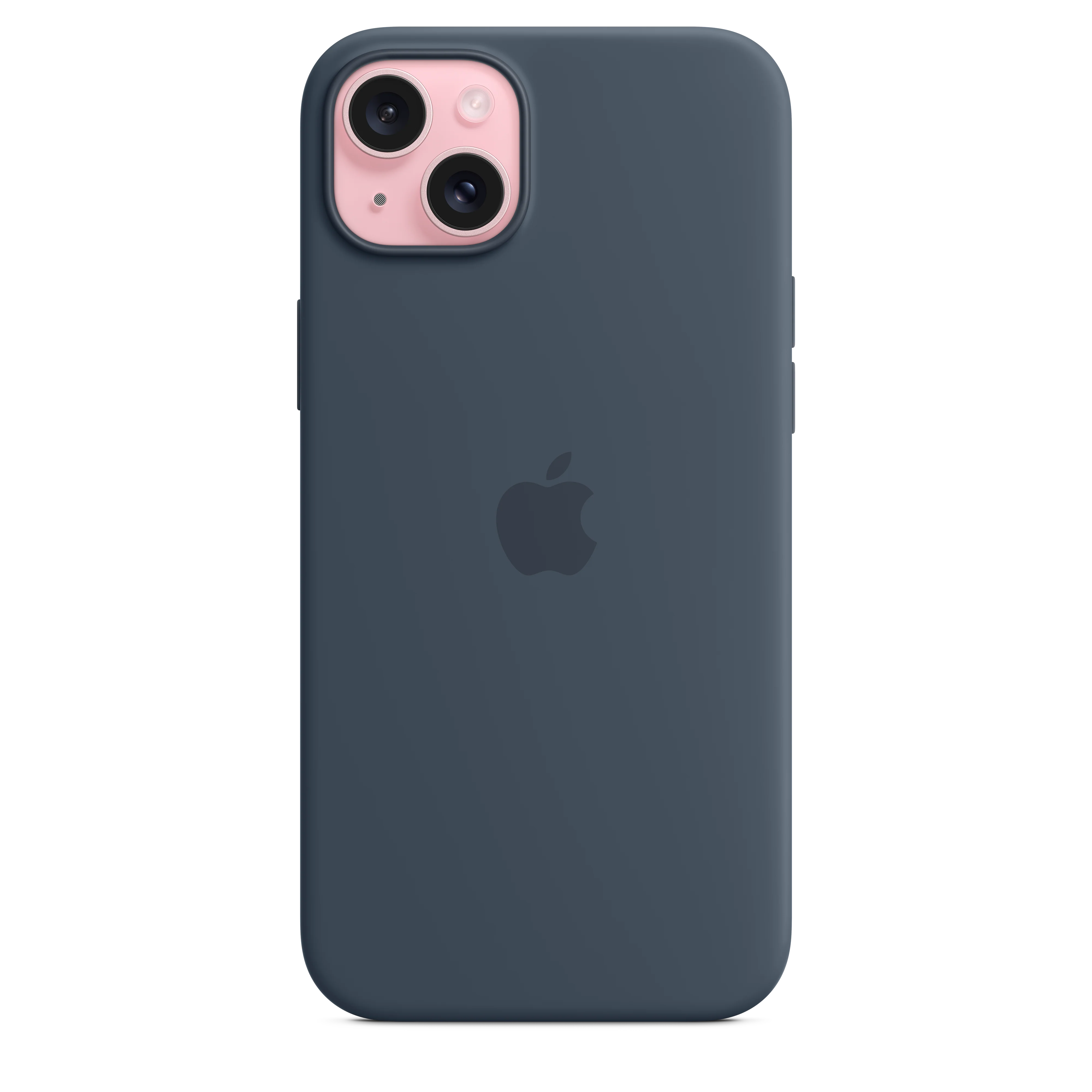 Funda para iPhone 15 Plus de silicona con MagSafe - Azul tempestad - Image 2