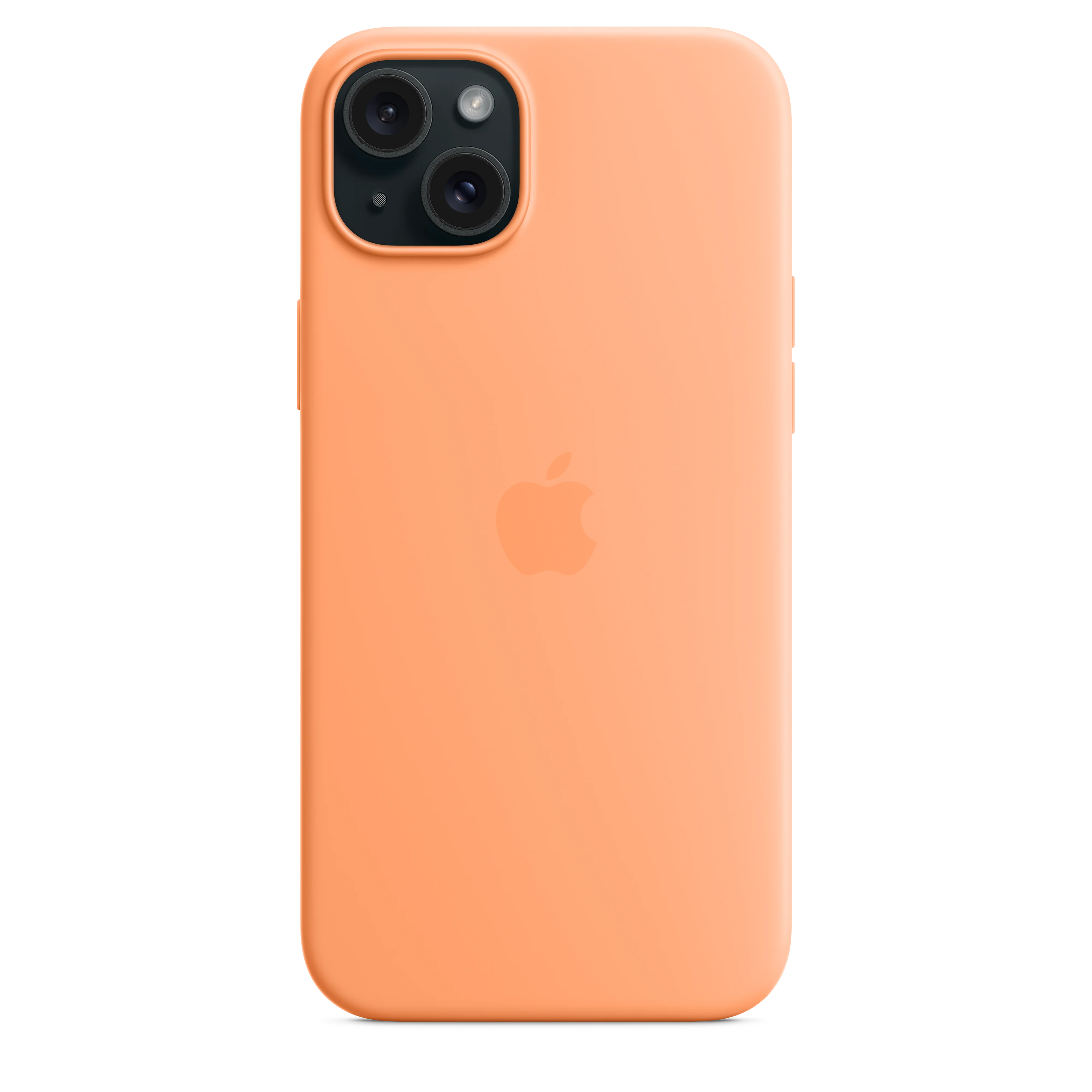 Funda para iPhone 15 Plus de silicona con MagSafe - Naranja sorbete - Image 5