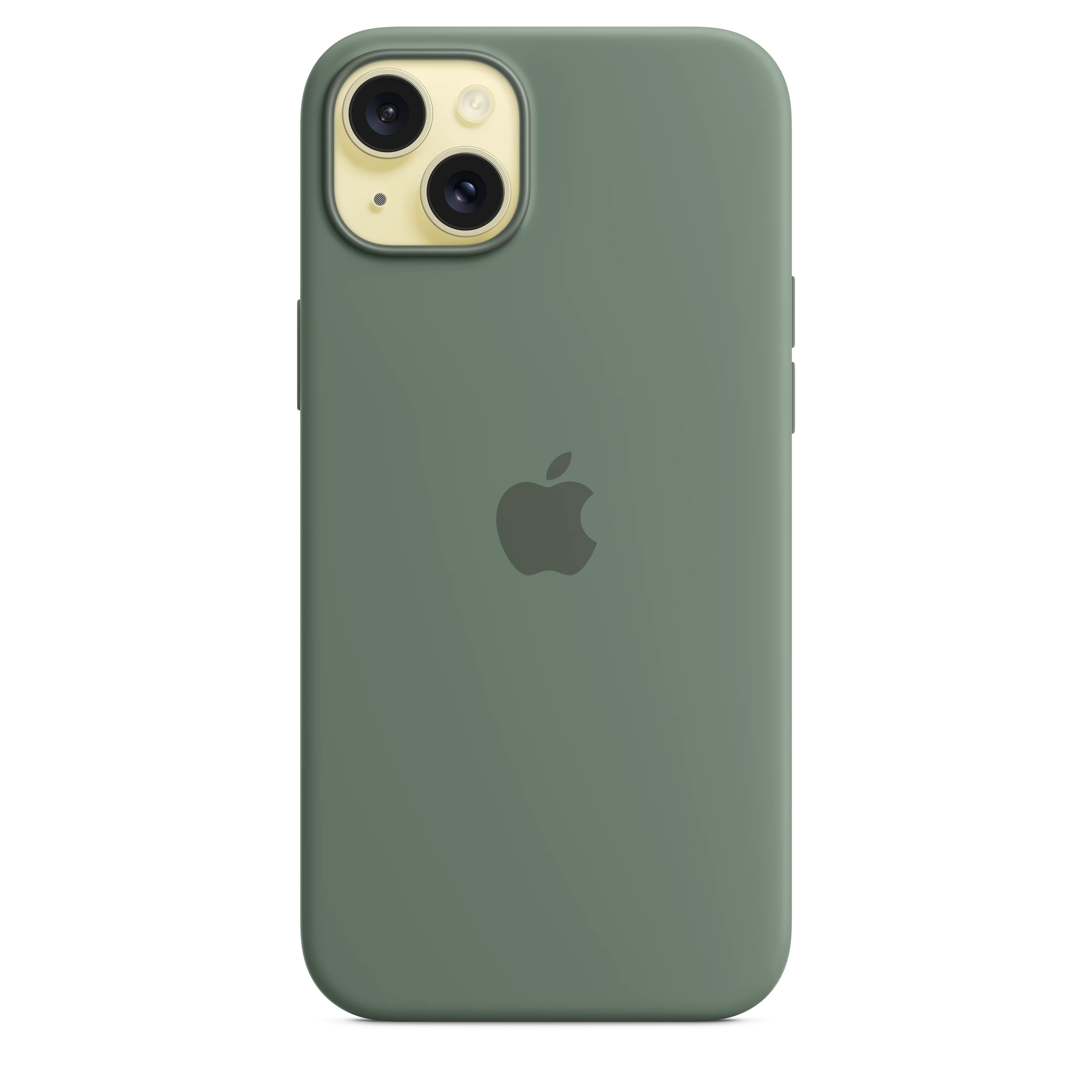 Funda para iPhone 15 Plus de silicona con MagSafe - Ciprés - Image 3