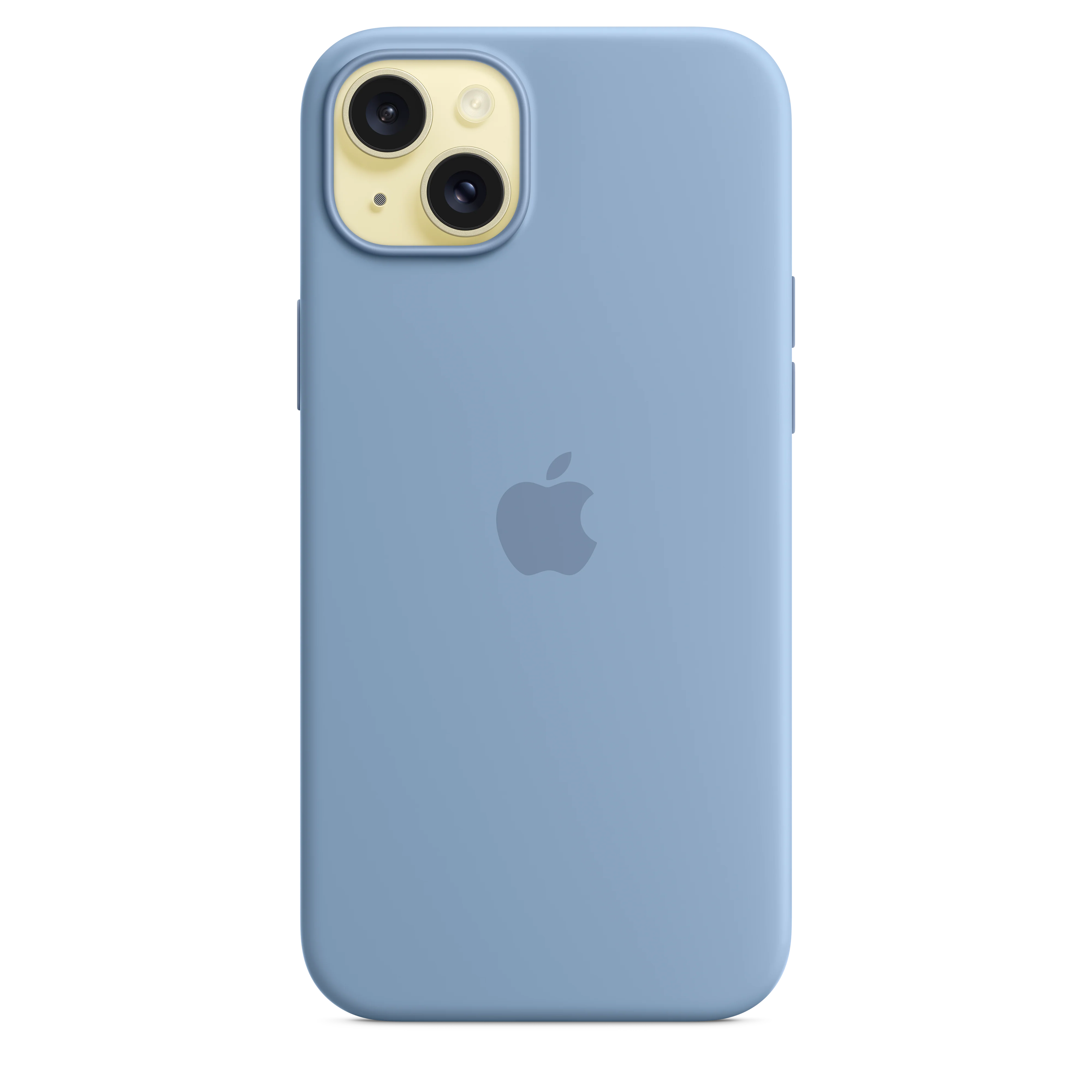 Funda para iPhone 15 Plus de silicona con MagSafe - Azul invierno - Image 3