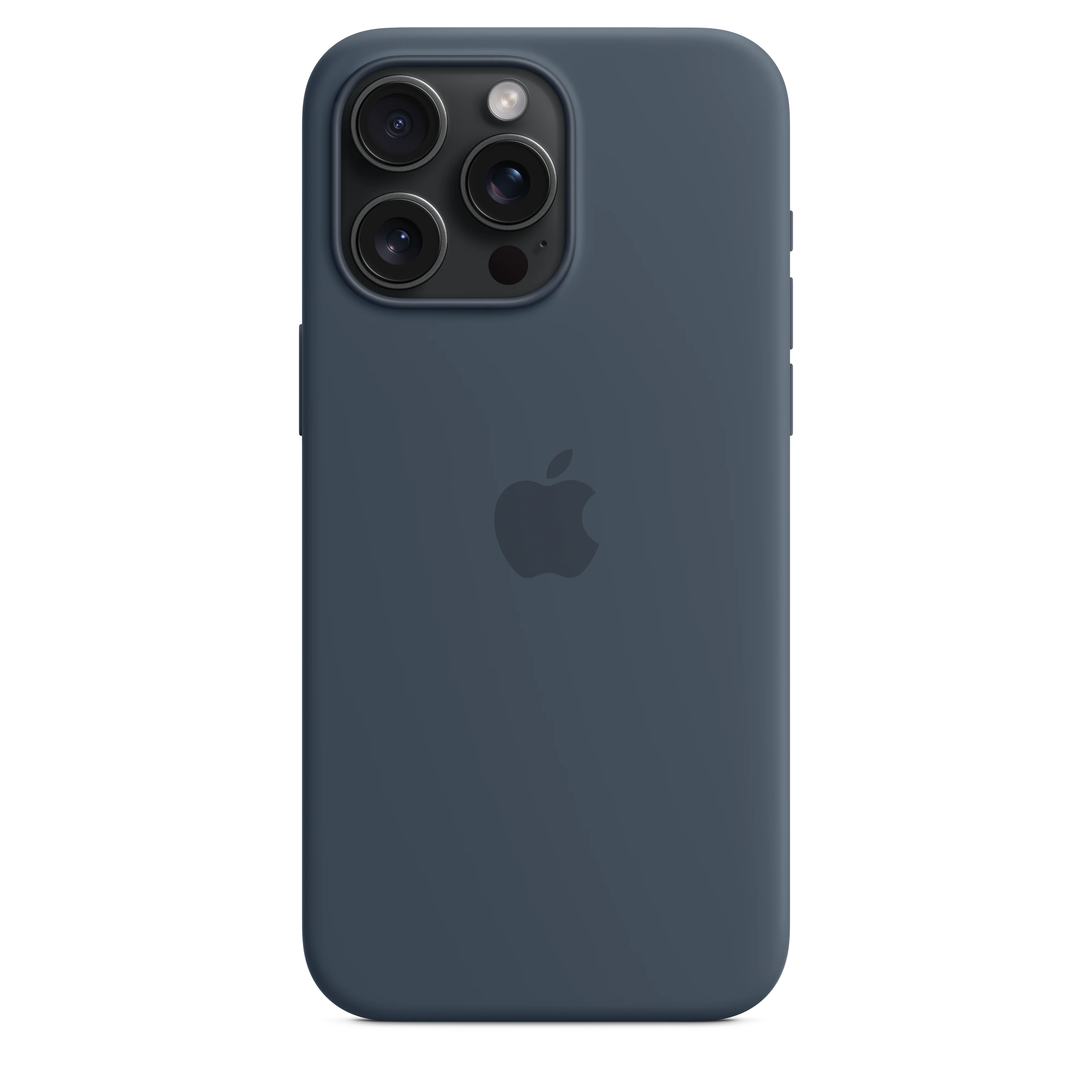 Funda para iPhone 15 Pro Max de silicona con MagSafe - Azul tempestad - Image 4