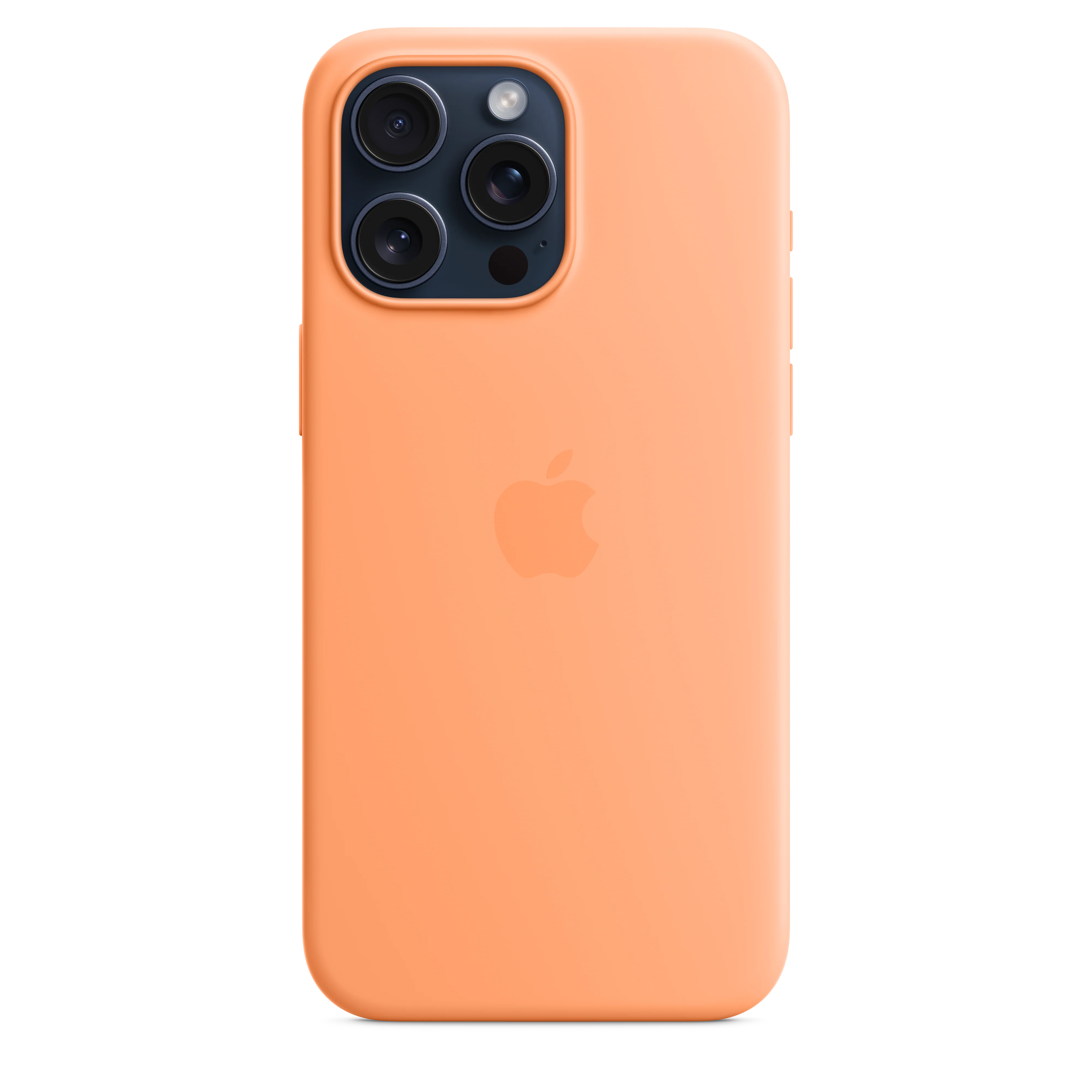 Funda para iPhone 15 Pro Max de silicona con MagSafe - Naranja sorbete - Image 2