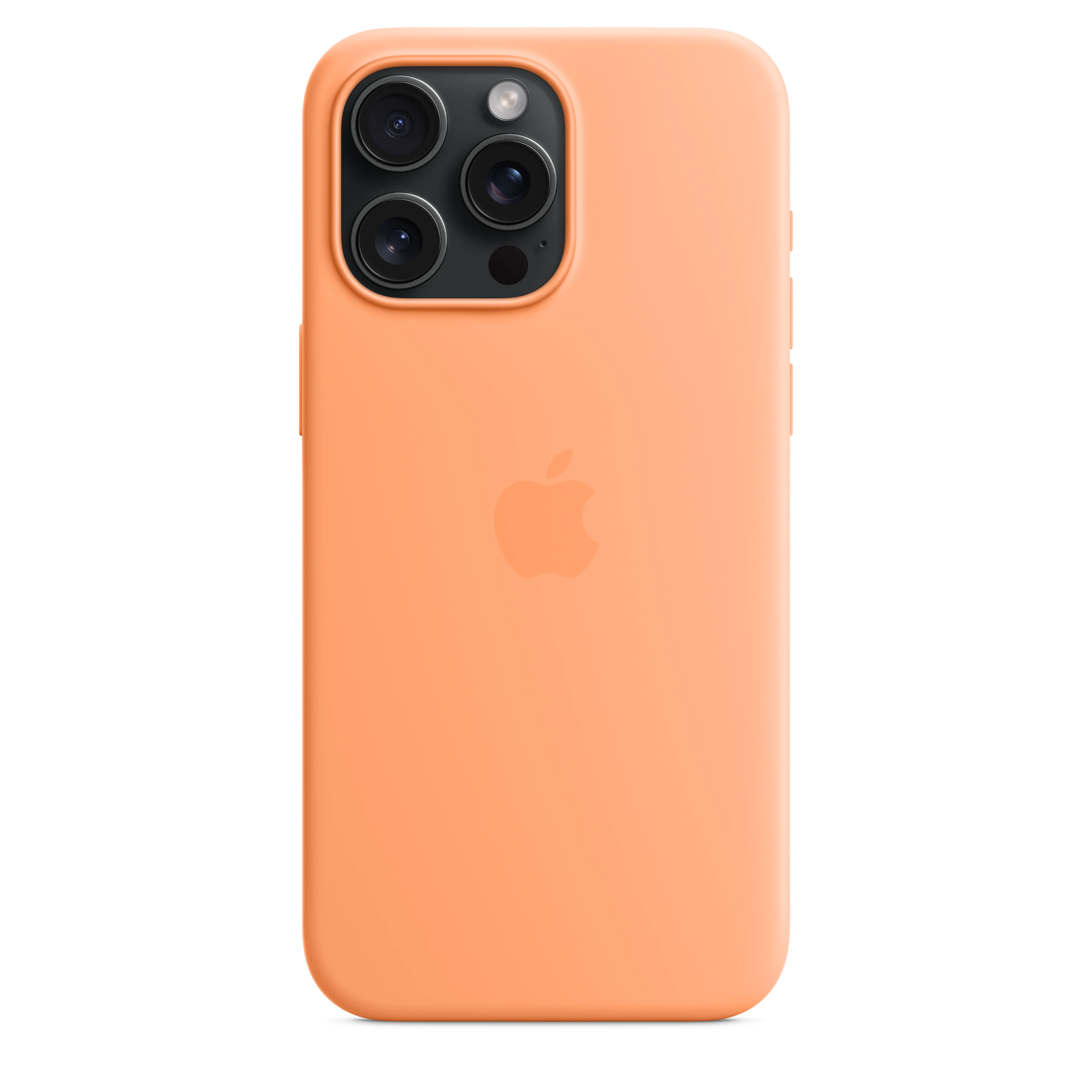 Funda para iPhone 15 Pro Max de silicona con MagSafe - Naranja sorbete - Image 4