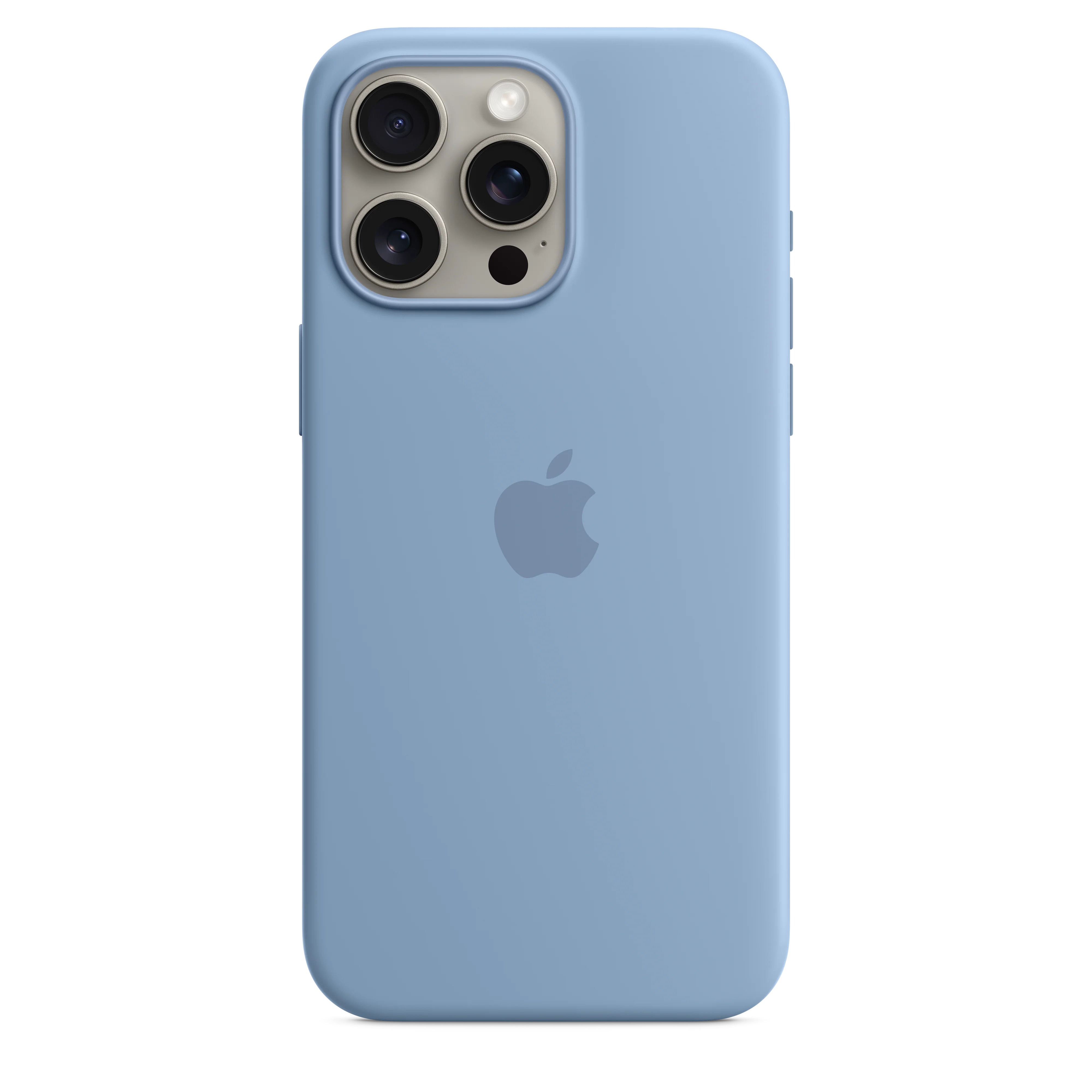 Funda para iPhone 15 Pro Max de silicona con MagSafe - Azul invierno