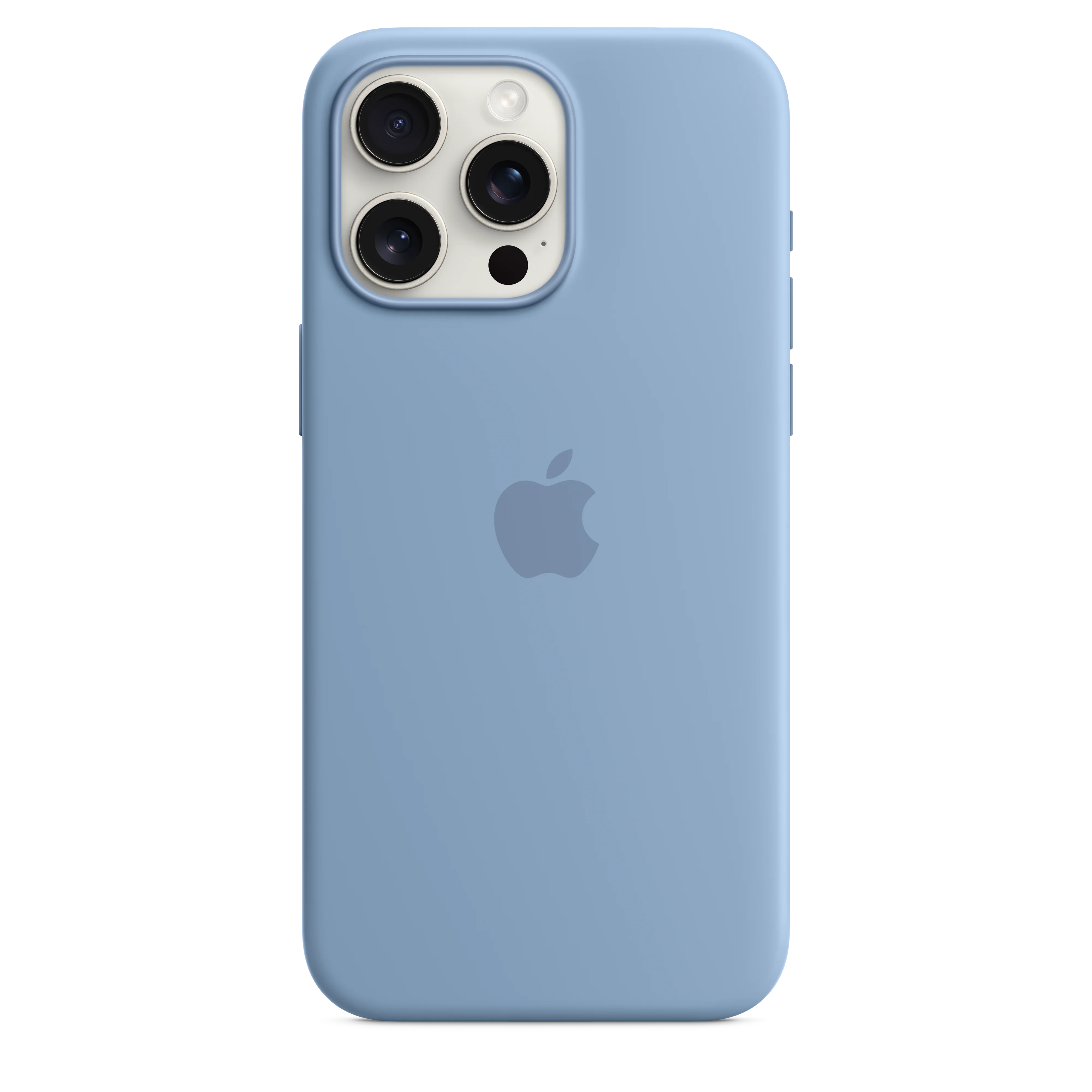 Funda para iPhone 15 Pro Max de silicona con MagSafe - Azul invierno - Image 3