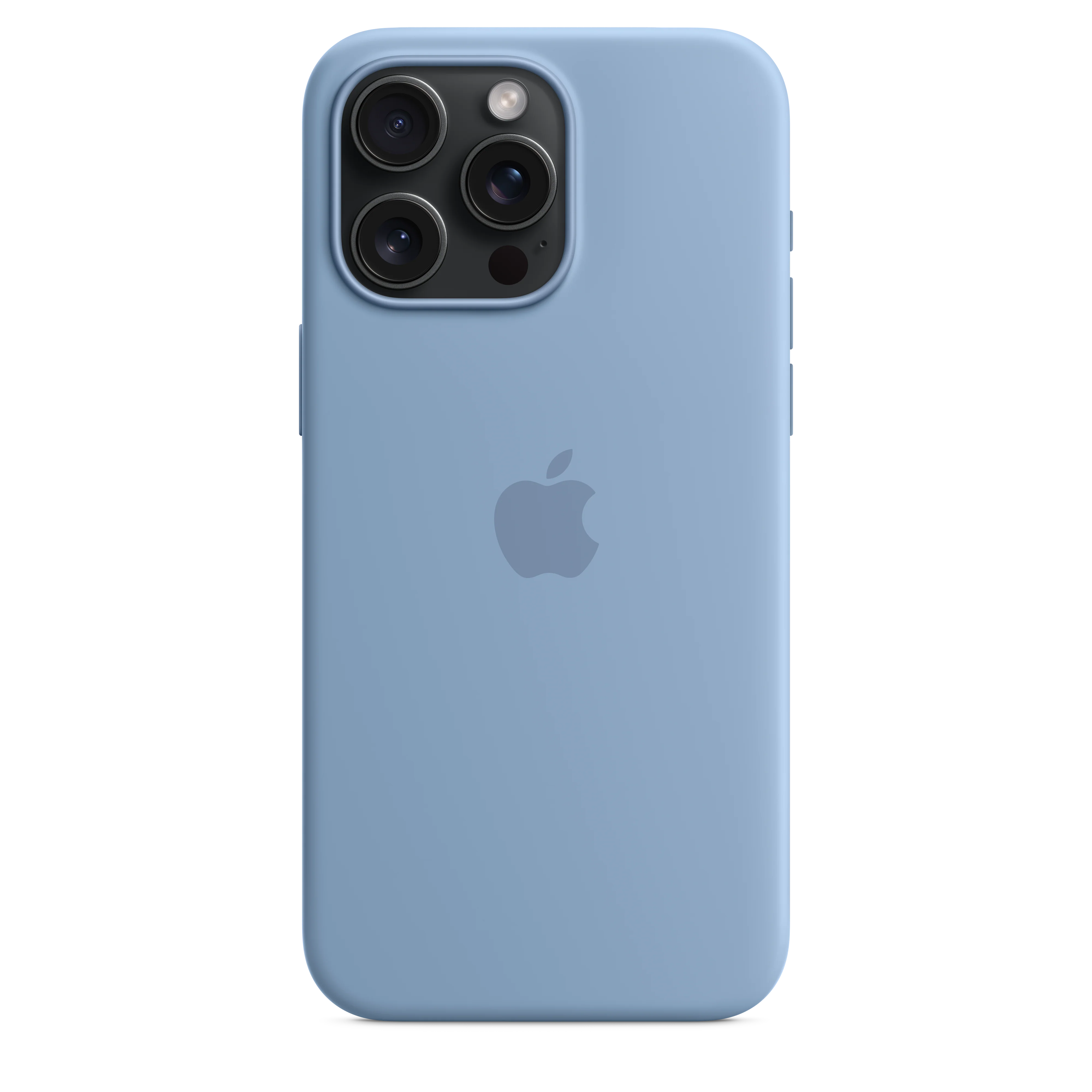 Funda para iPhone 15 Pro Max de silicona con MagSafe - Azul invierno - Image 4