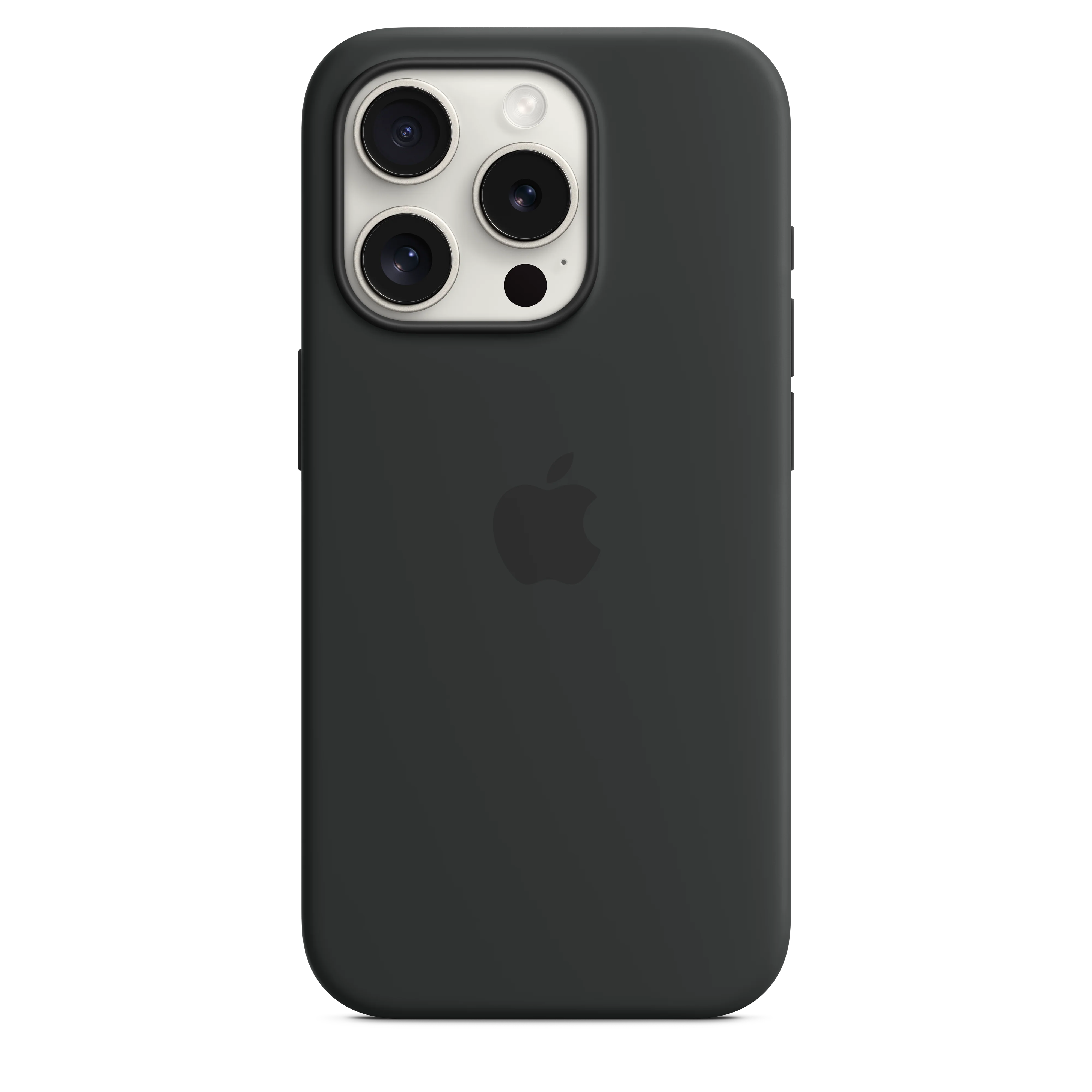 Funda para iPhone 15 Pro de silicona con MagSafe - Negro - Image 3