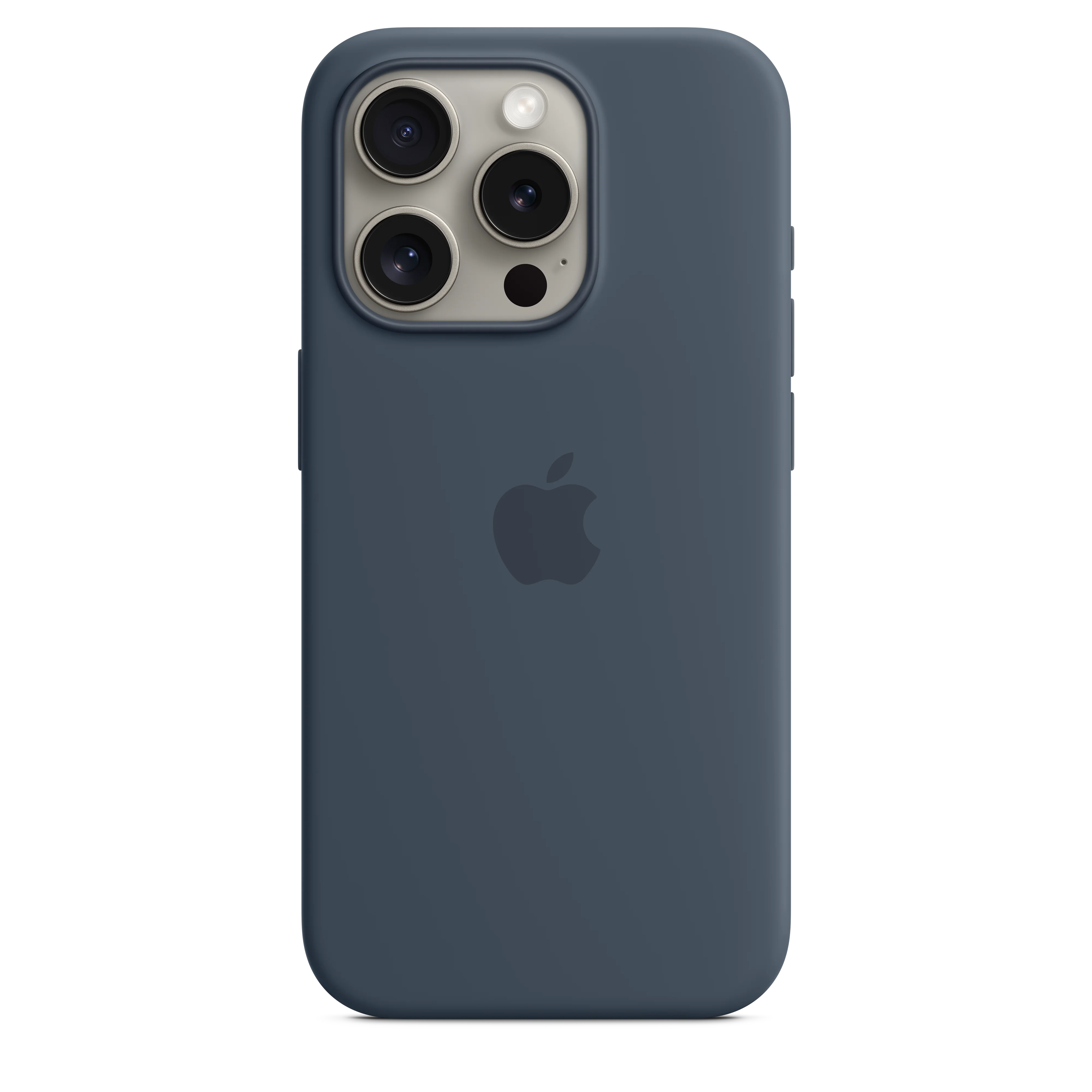 Funda para iPhone 15 Pro de silicona con MagSafe -  Azul tempestad