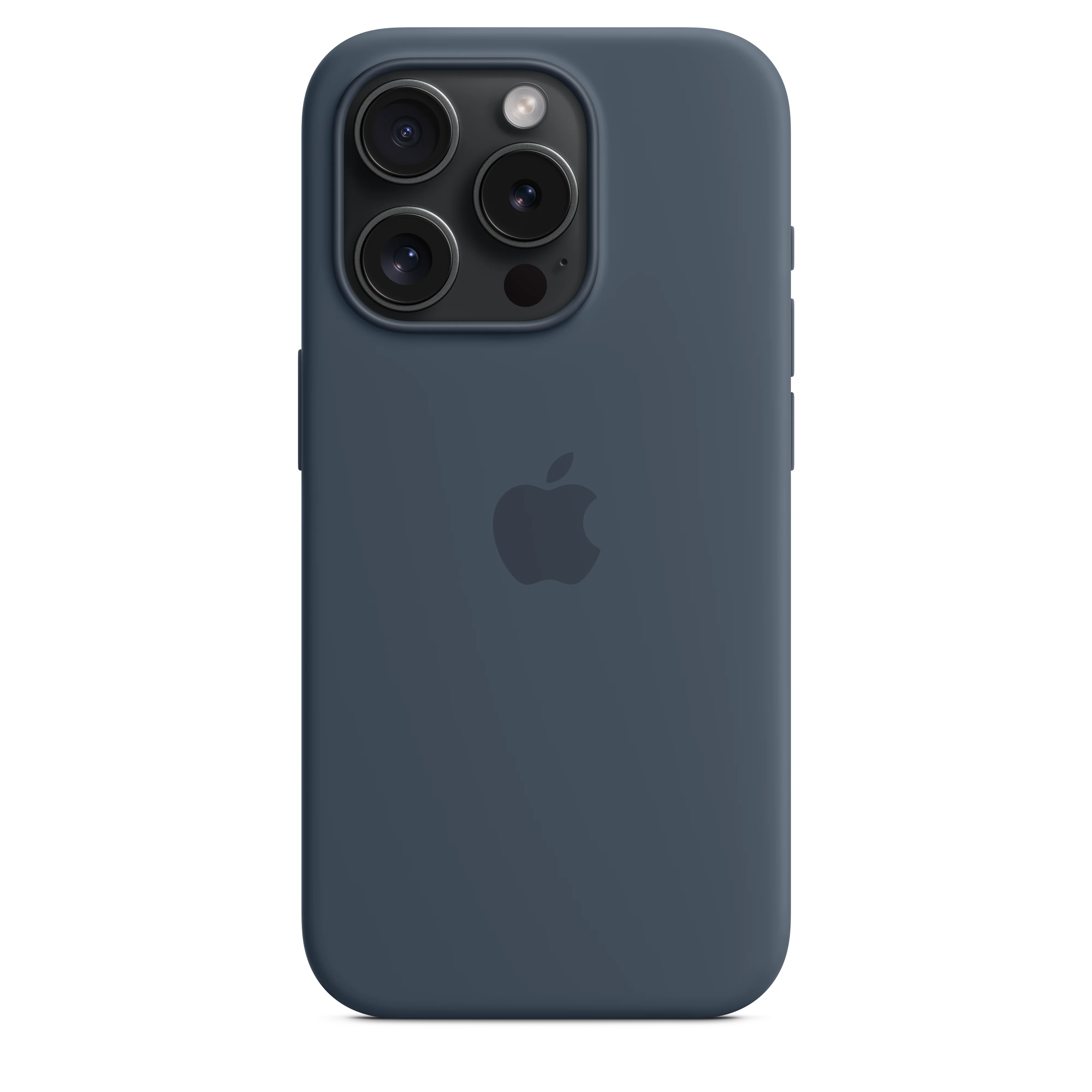 Funda para iPhone 15 Pro de silicona con MagSafe -  Azul tempestad - Image 4