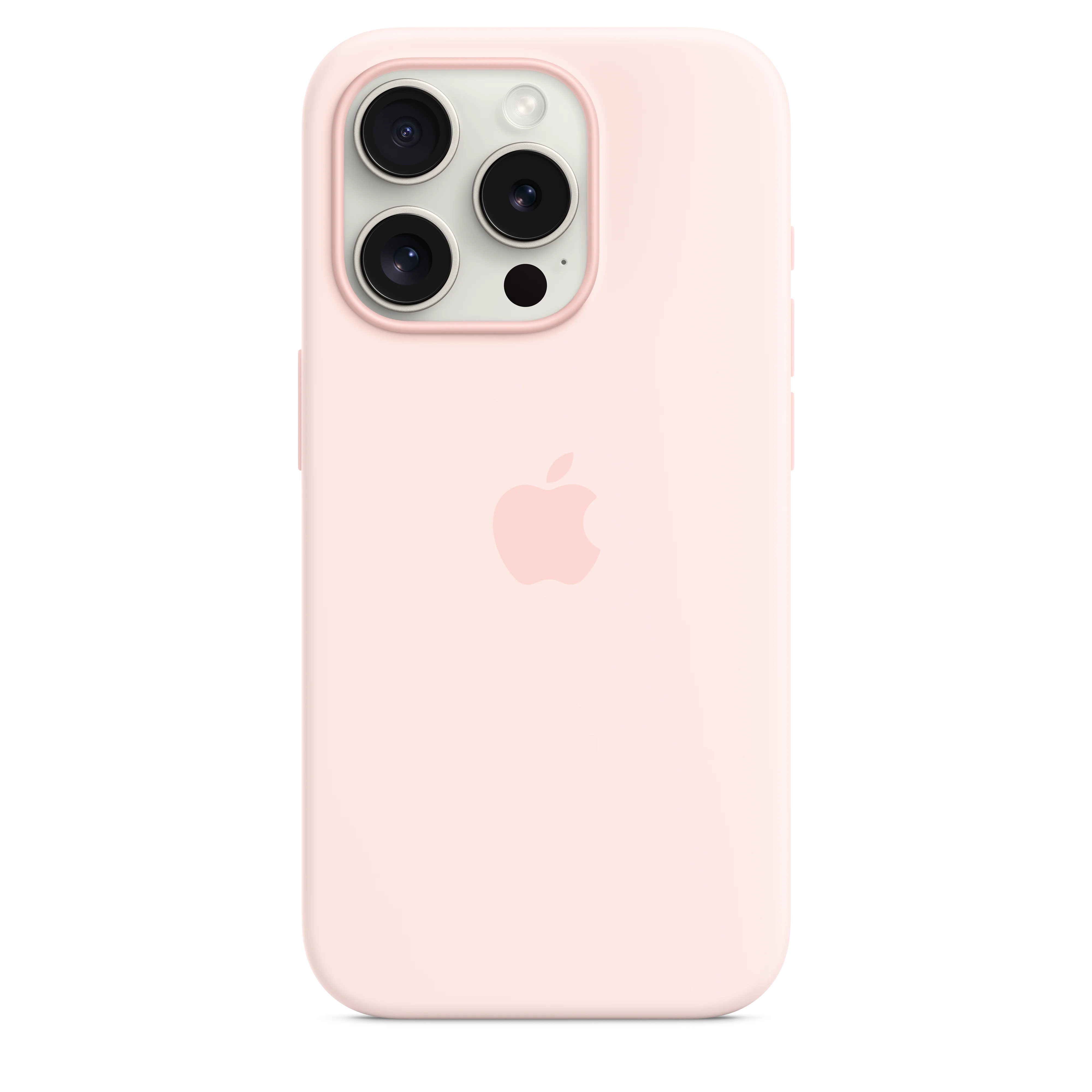 Funda para iPhone 15 Pro de silicona con MagSafe - Rosa claro - Image 3