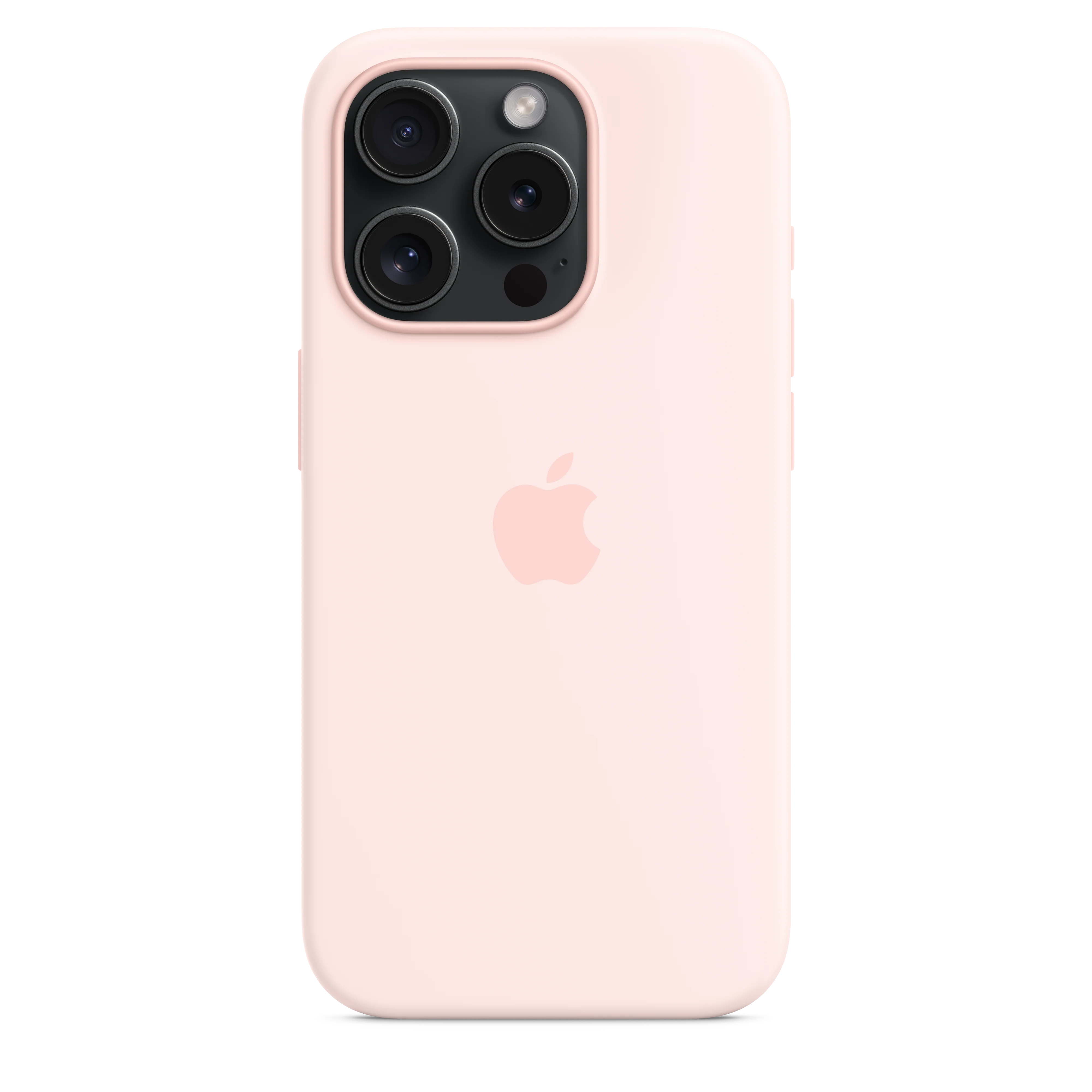Funda para iPhone 15 Pro de silicona con MagSafe - Rosa claro - Image 4