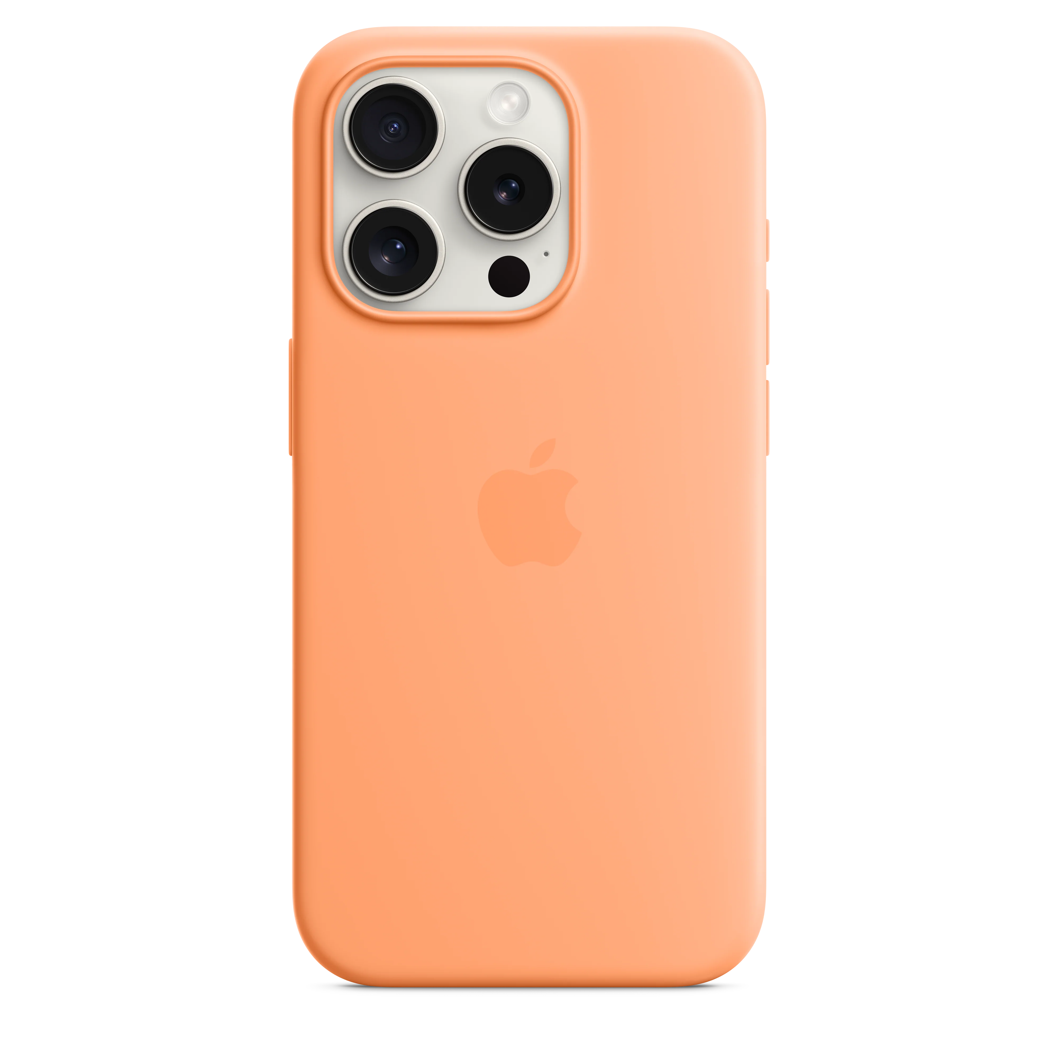 Funda para iPhone 15 Pro de silicona con MagSafe -  Naranja sorbete - Image 3