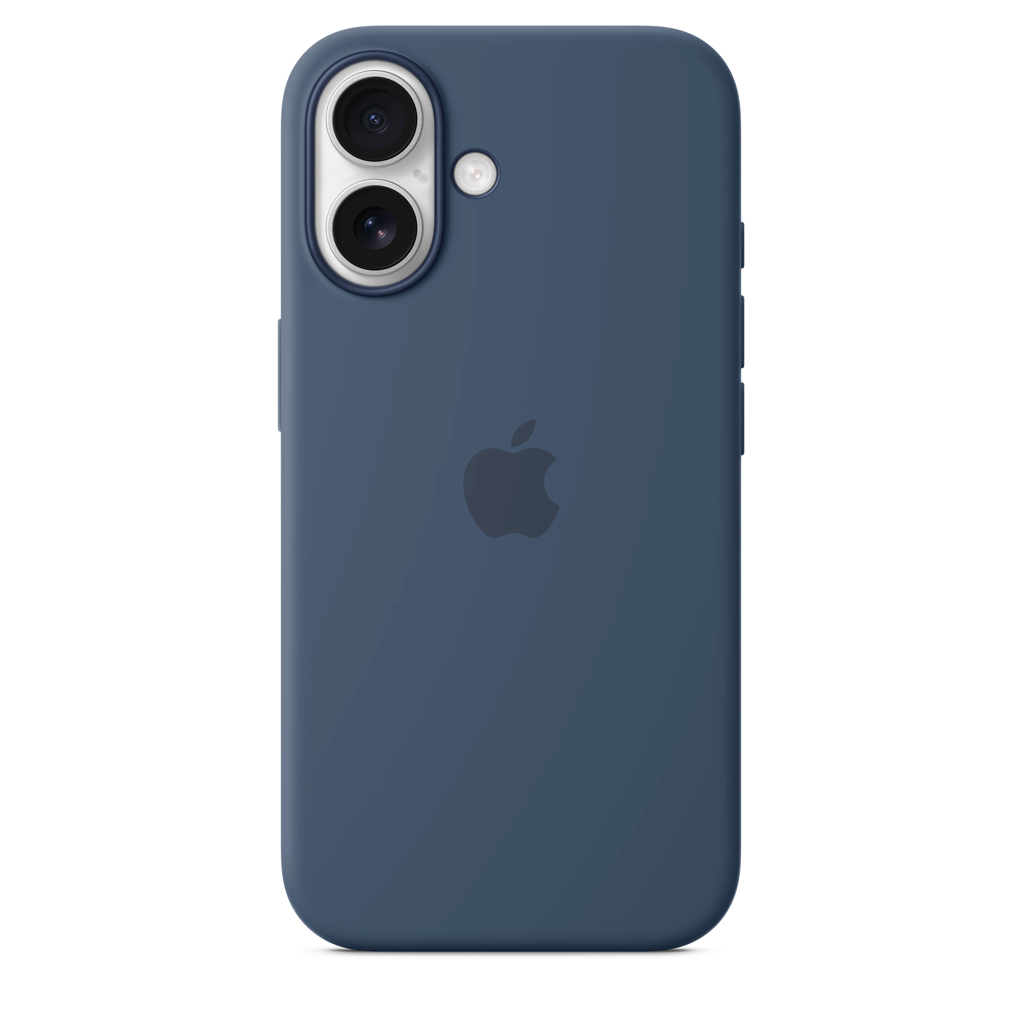 Funda para iPhone 16 de silicona con MagSafe - Azul denim - Image 4