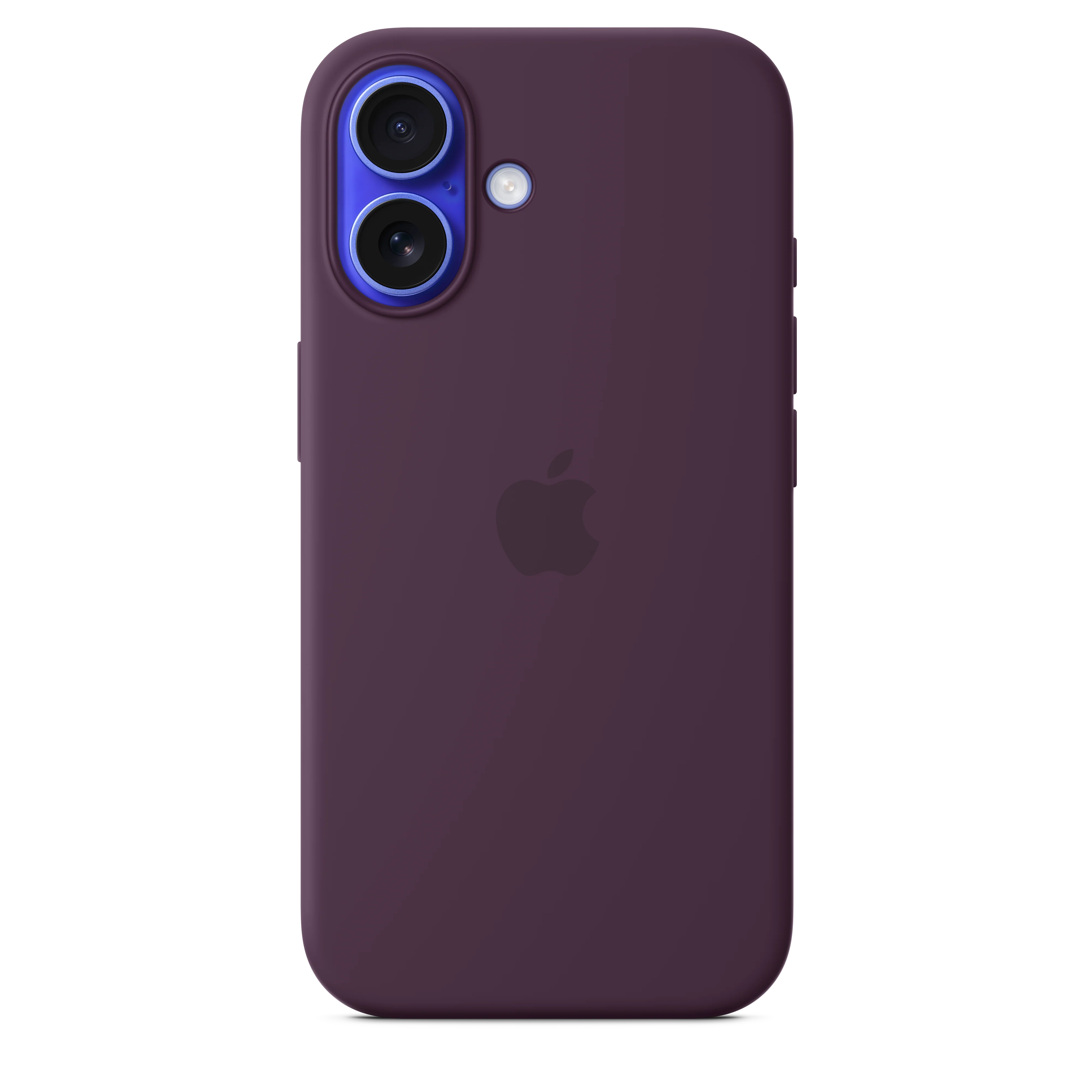 Funda para iPhone 16 de silicona con MagSafe - Ciruela