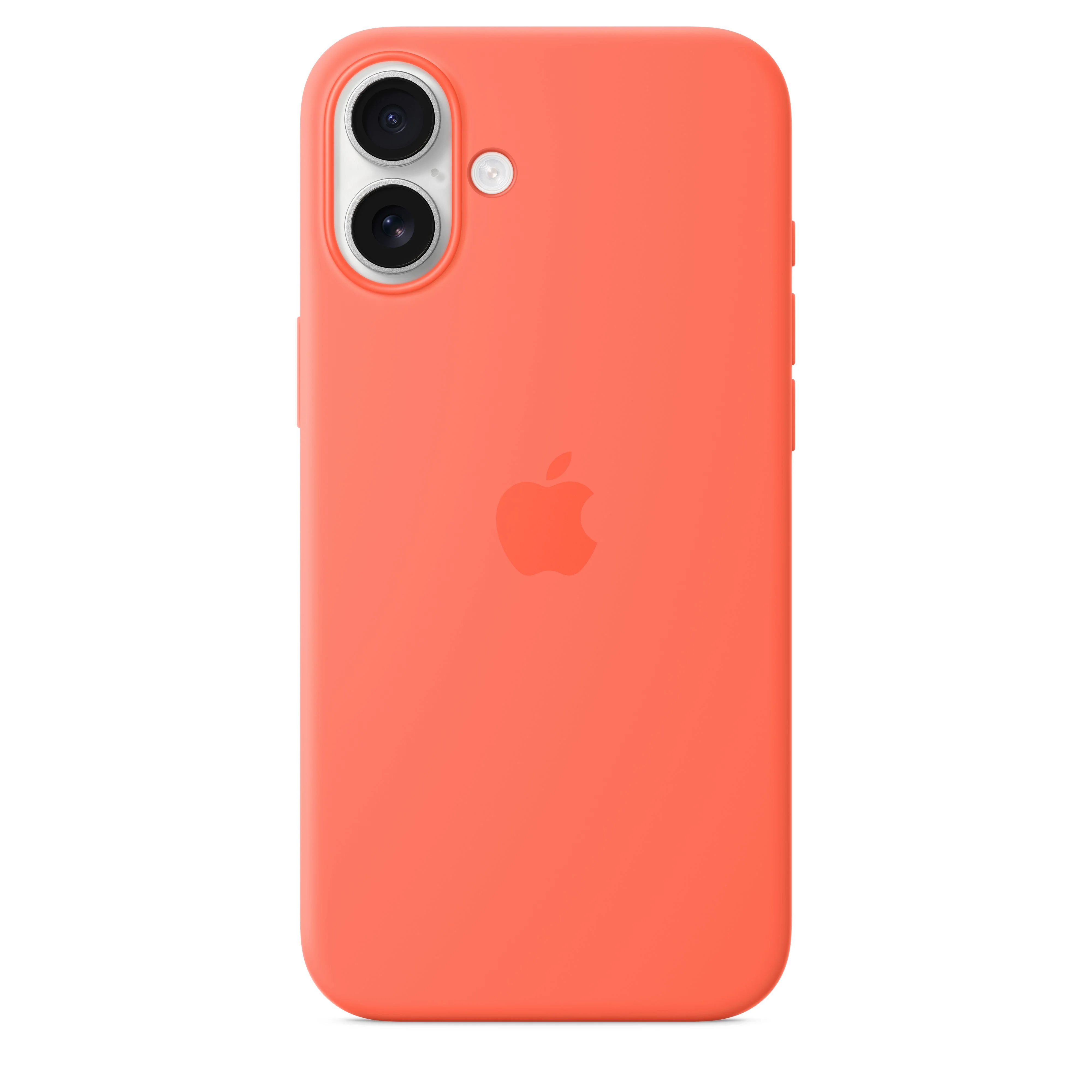 Funda para iPhone 16 Plus de silicona con MagSafe - Mandarina