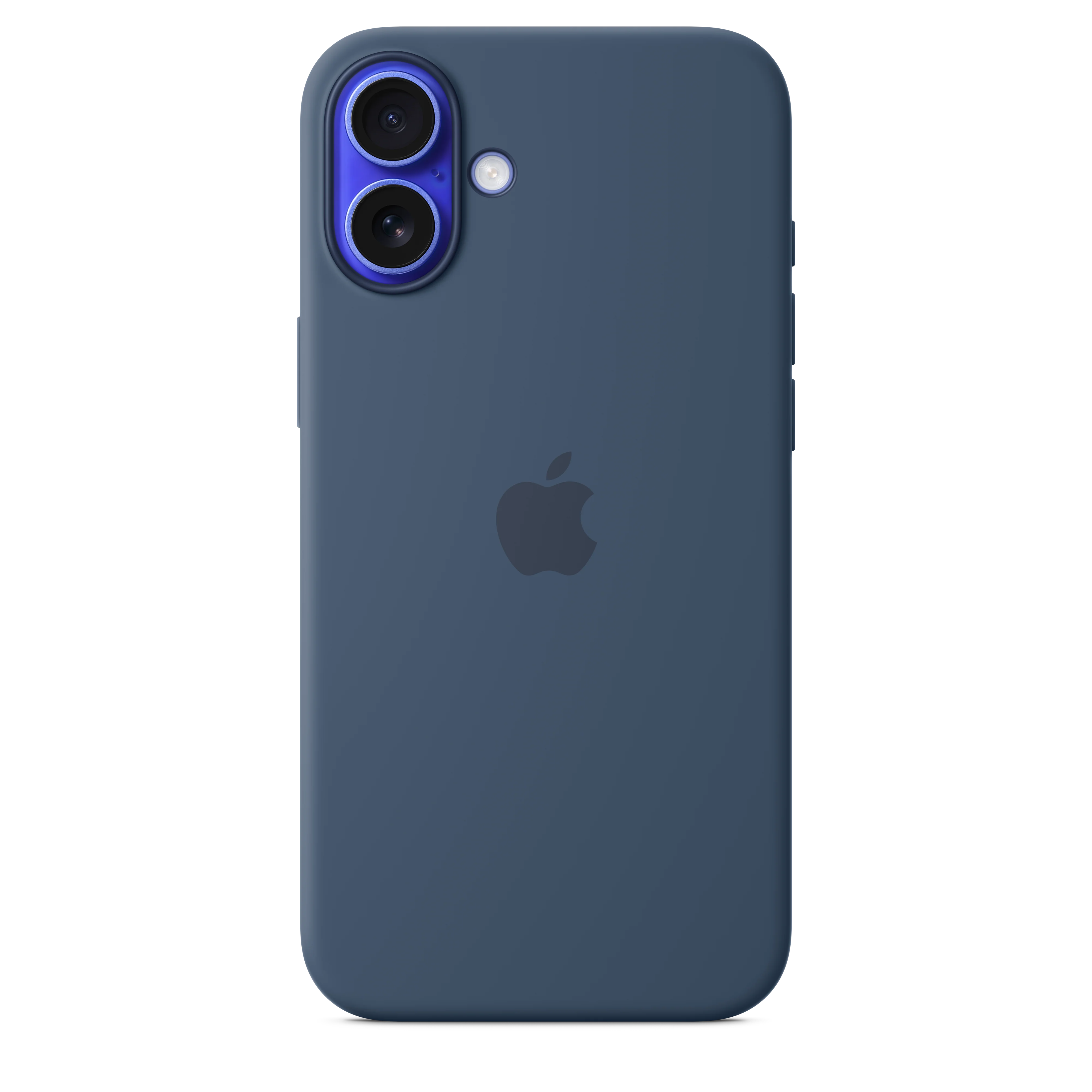 Funda para iPhone 16 Plus de silicona con MagSafe - Azul denim
