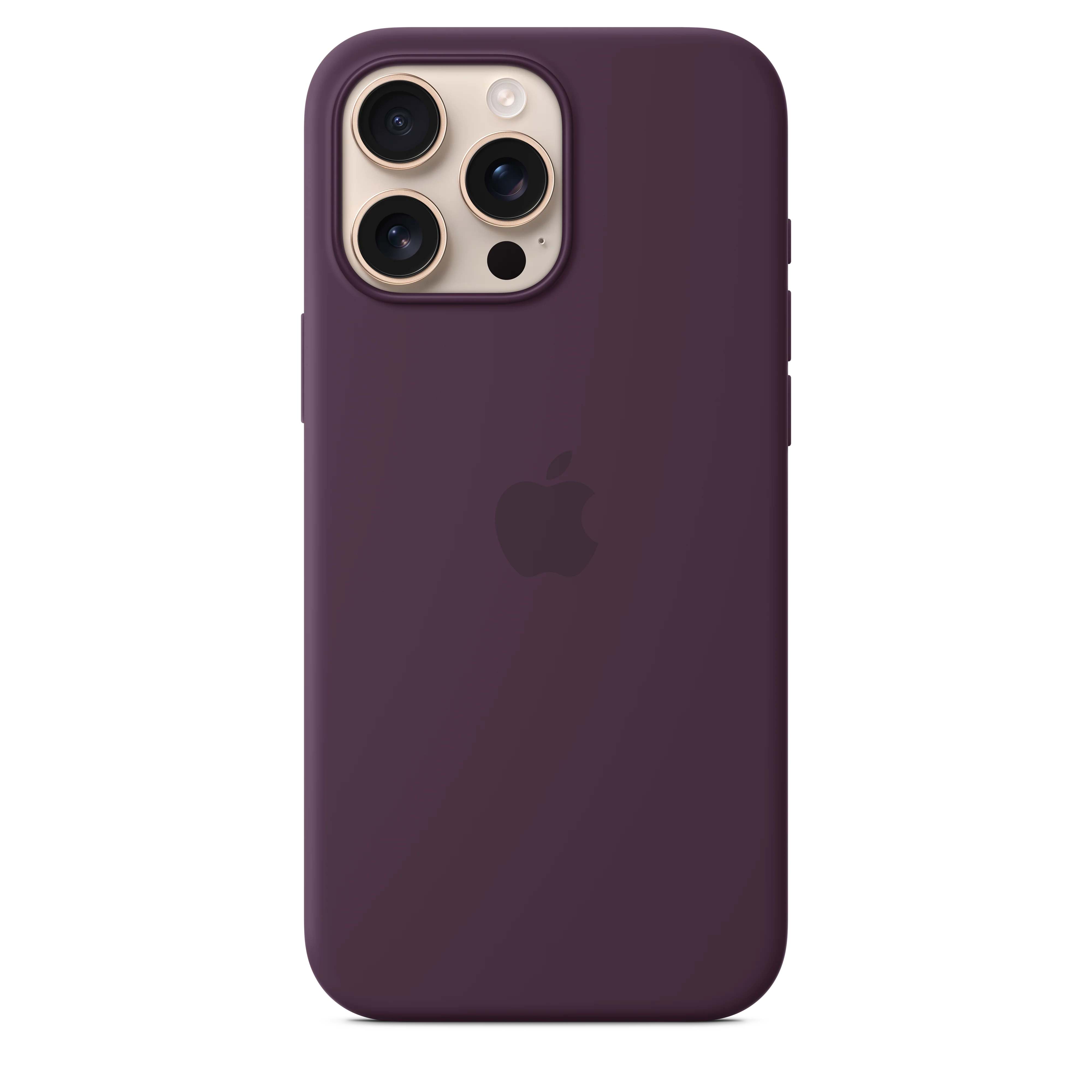 Funda para iPhone 16 Pro Max de silicona con MagSafe - Ciruela