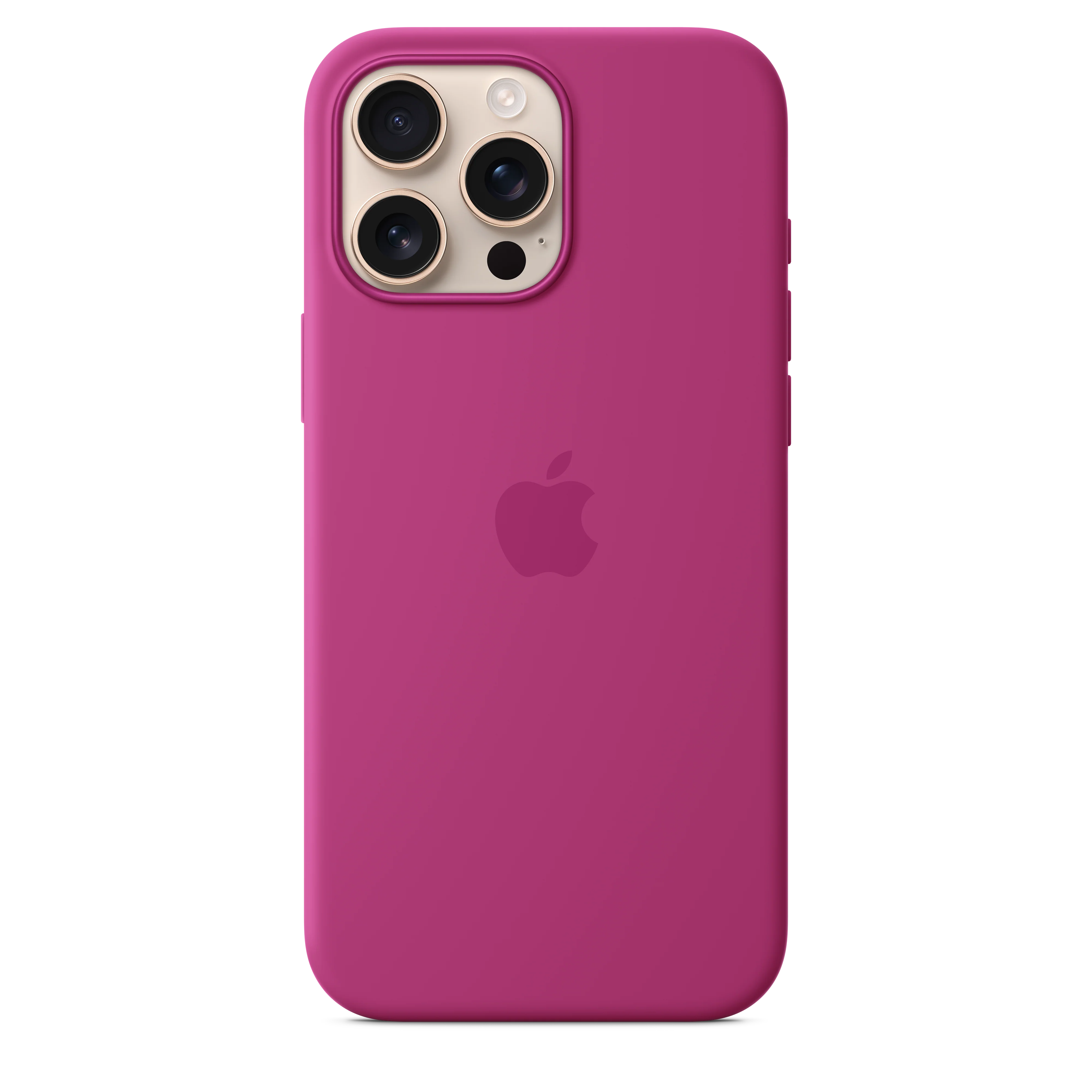 Funda para iPhone 16 Pro Max de silicona con MagSafe - Fucsia