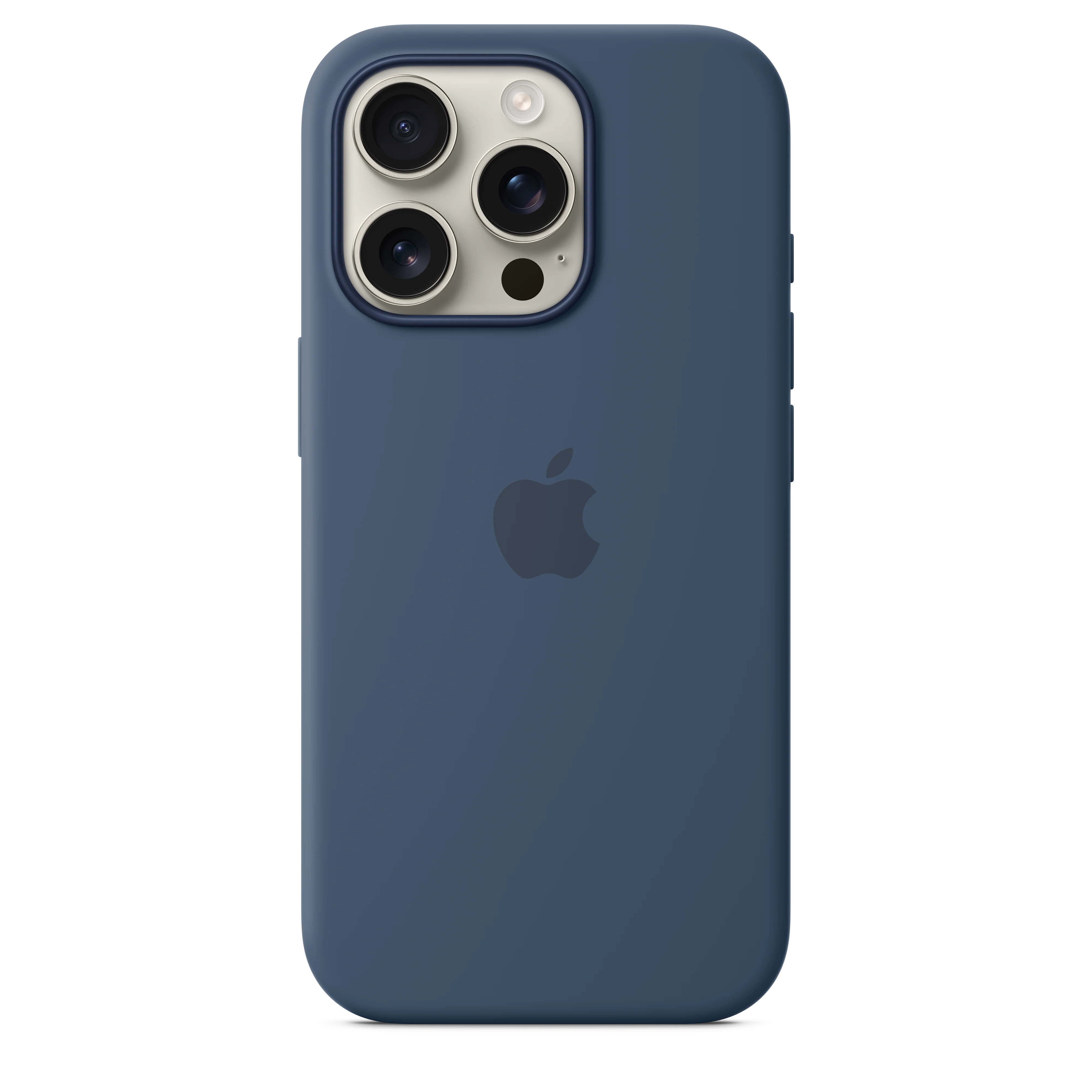 Funda para iPhone 16 Pro de silicona con MagSafe - Azul denim - Image 2