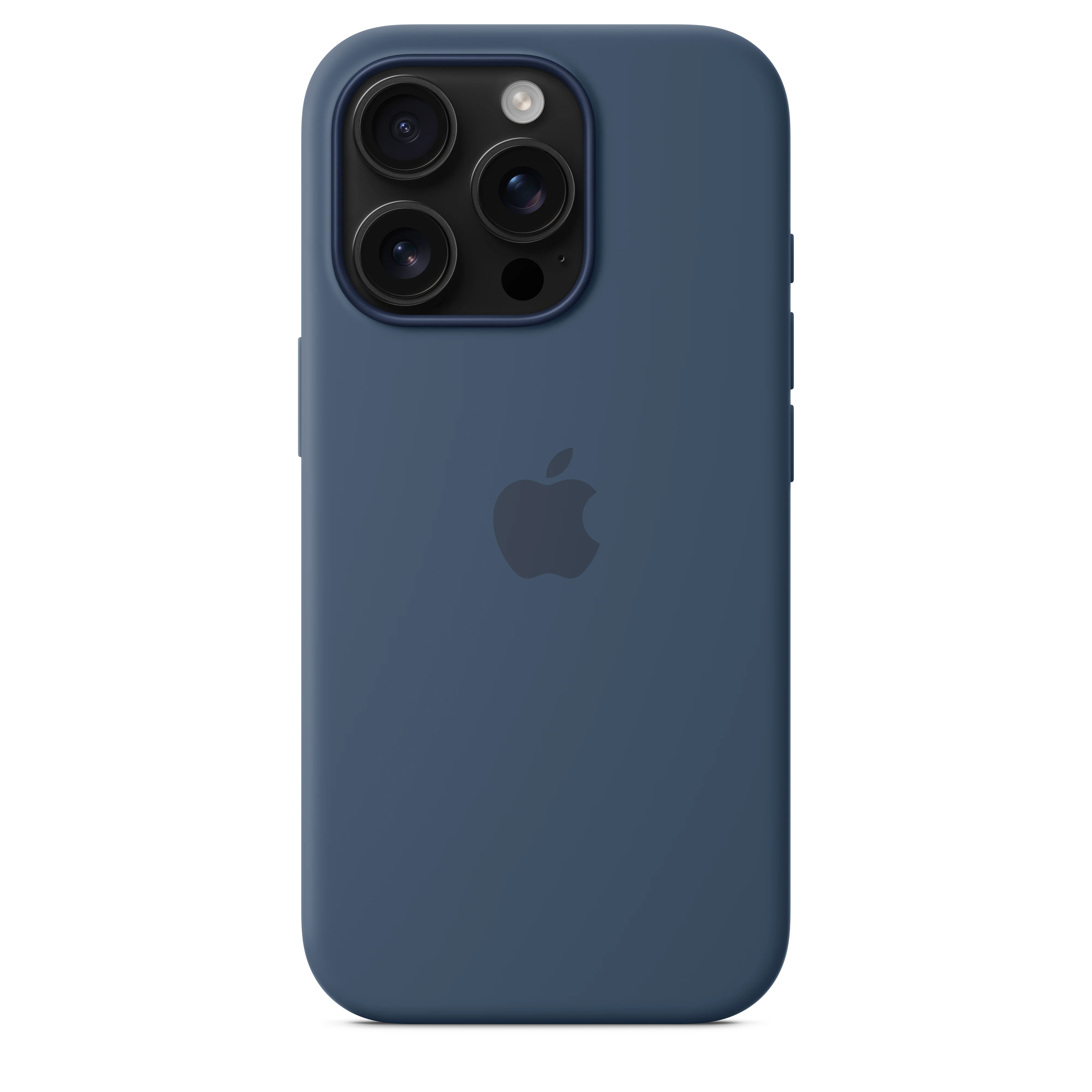 Funda para iPhone 16 Pro de silicona con MagSafe - Azul denim - Image 4