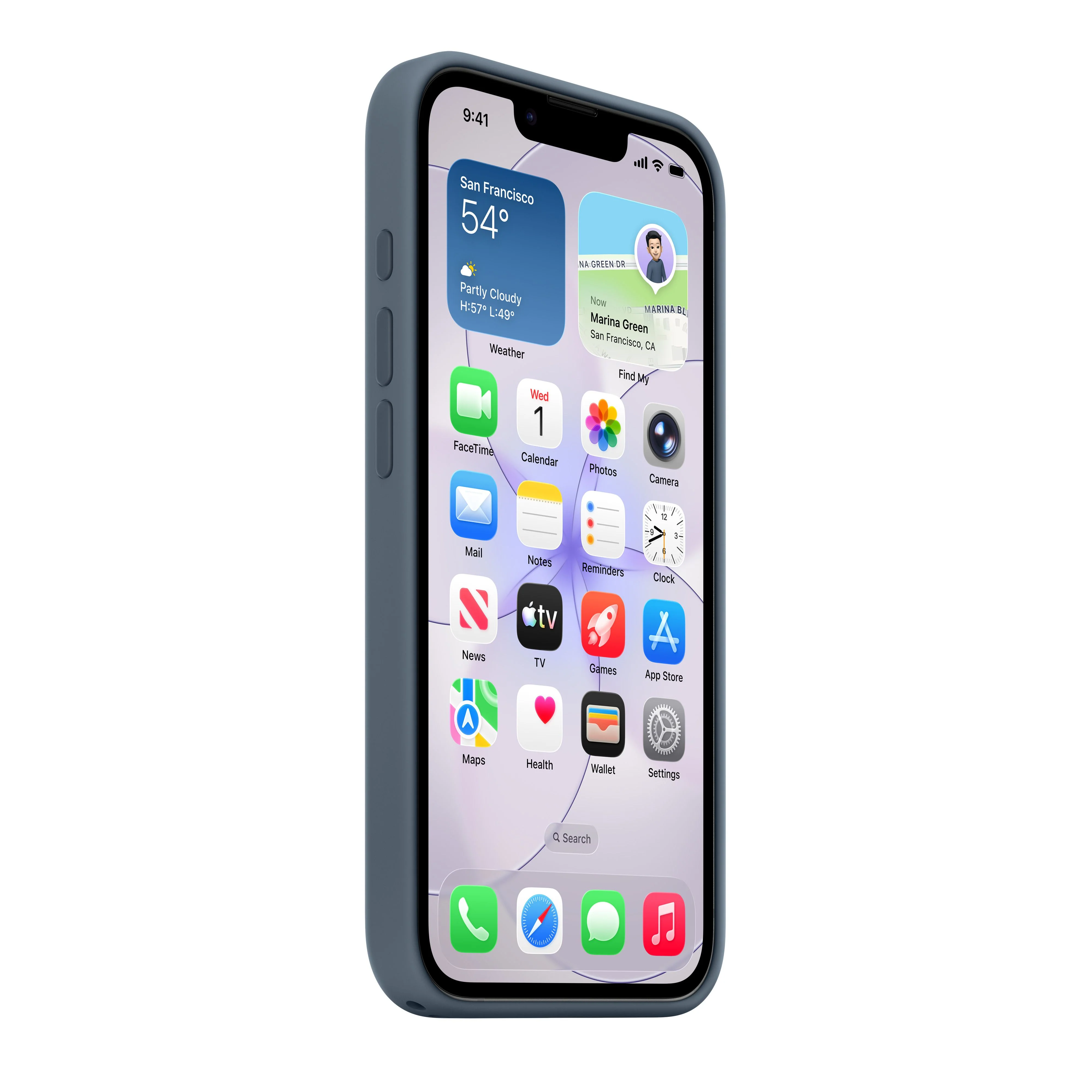 Funda de silicona con MagSafe para el iPhone 17e - Azul náutico - Image 4