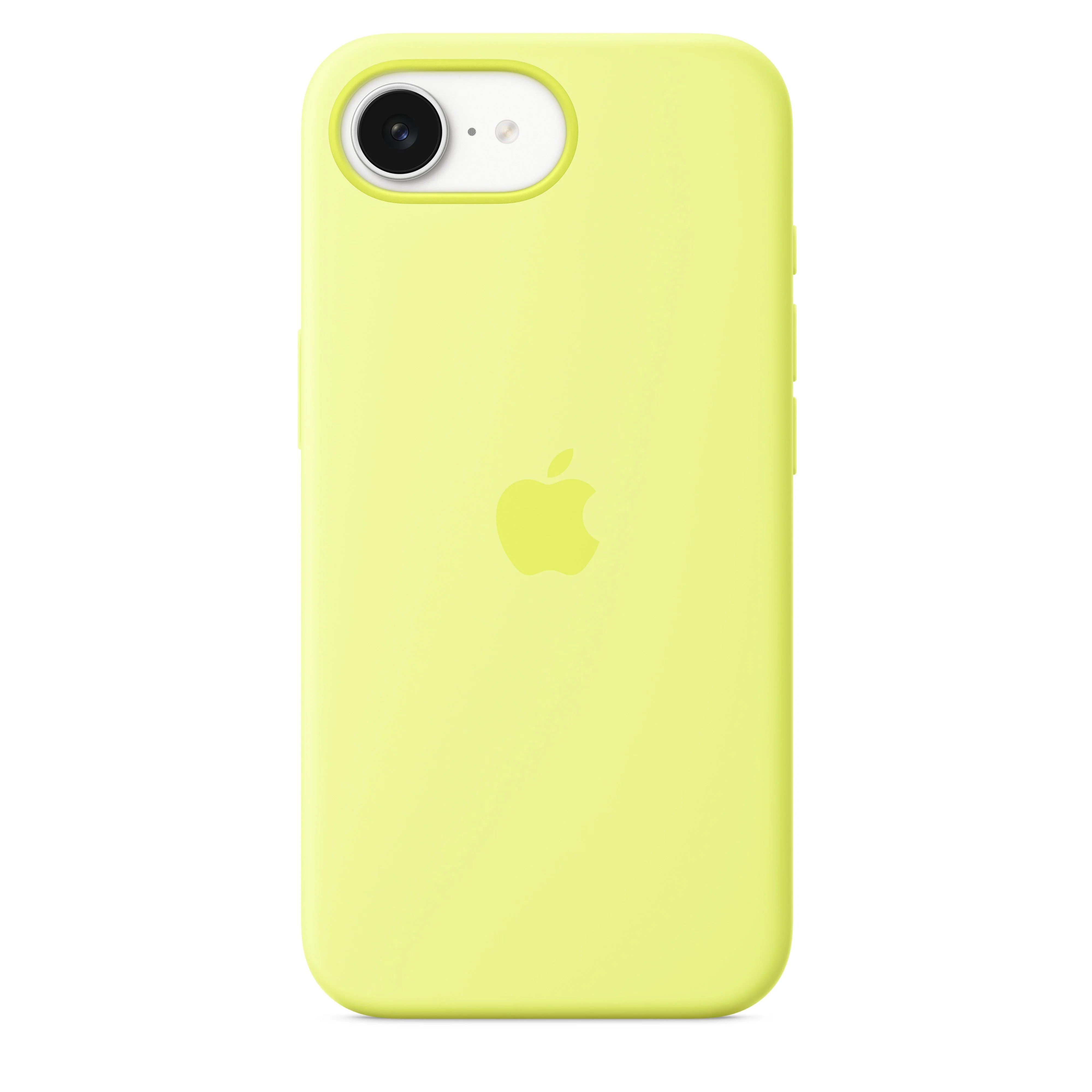 Funda de silicona para el iPhone 16e - Amarillo neón