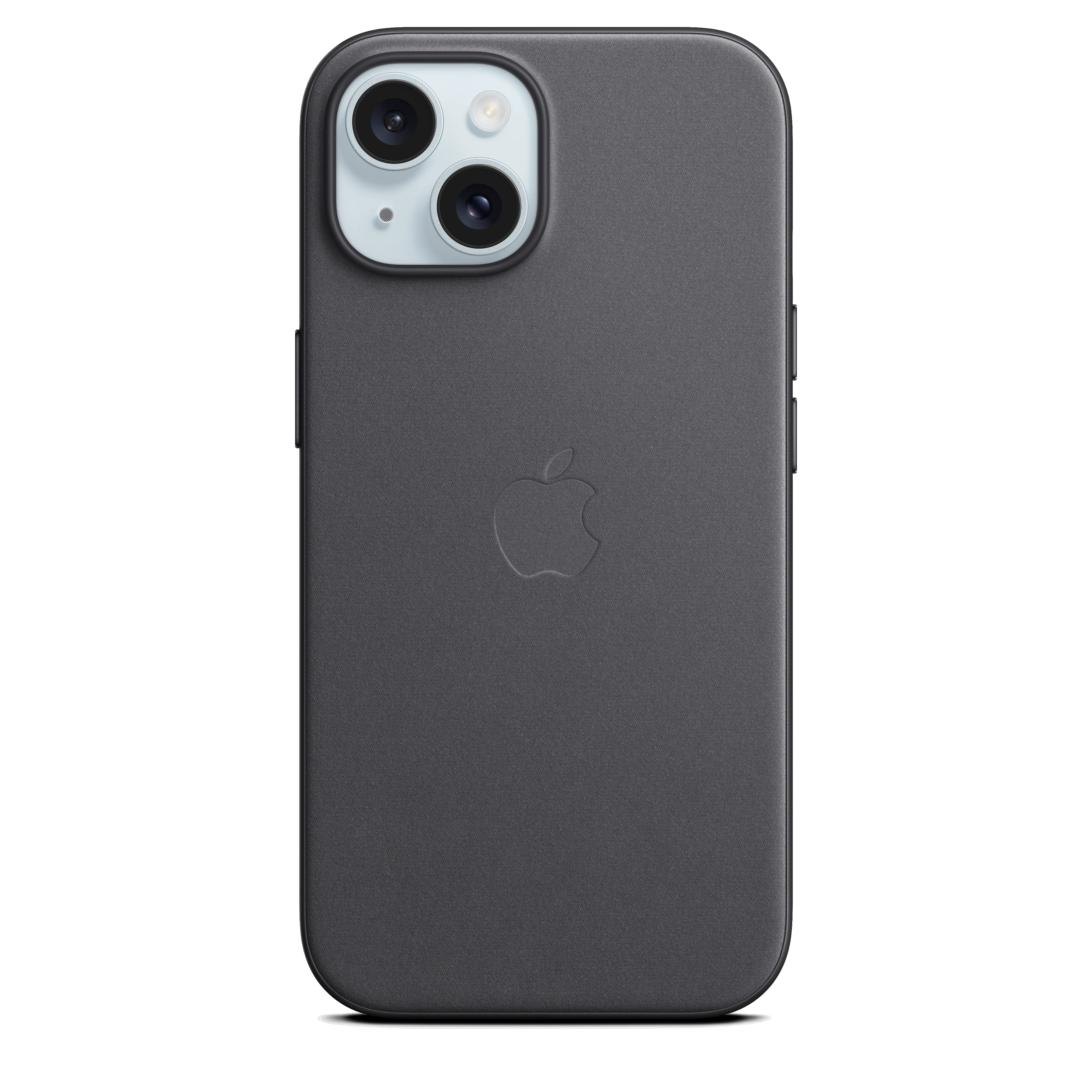 Funda para iPhone 15 de trenzado fino con MagSafe - Negro