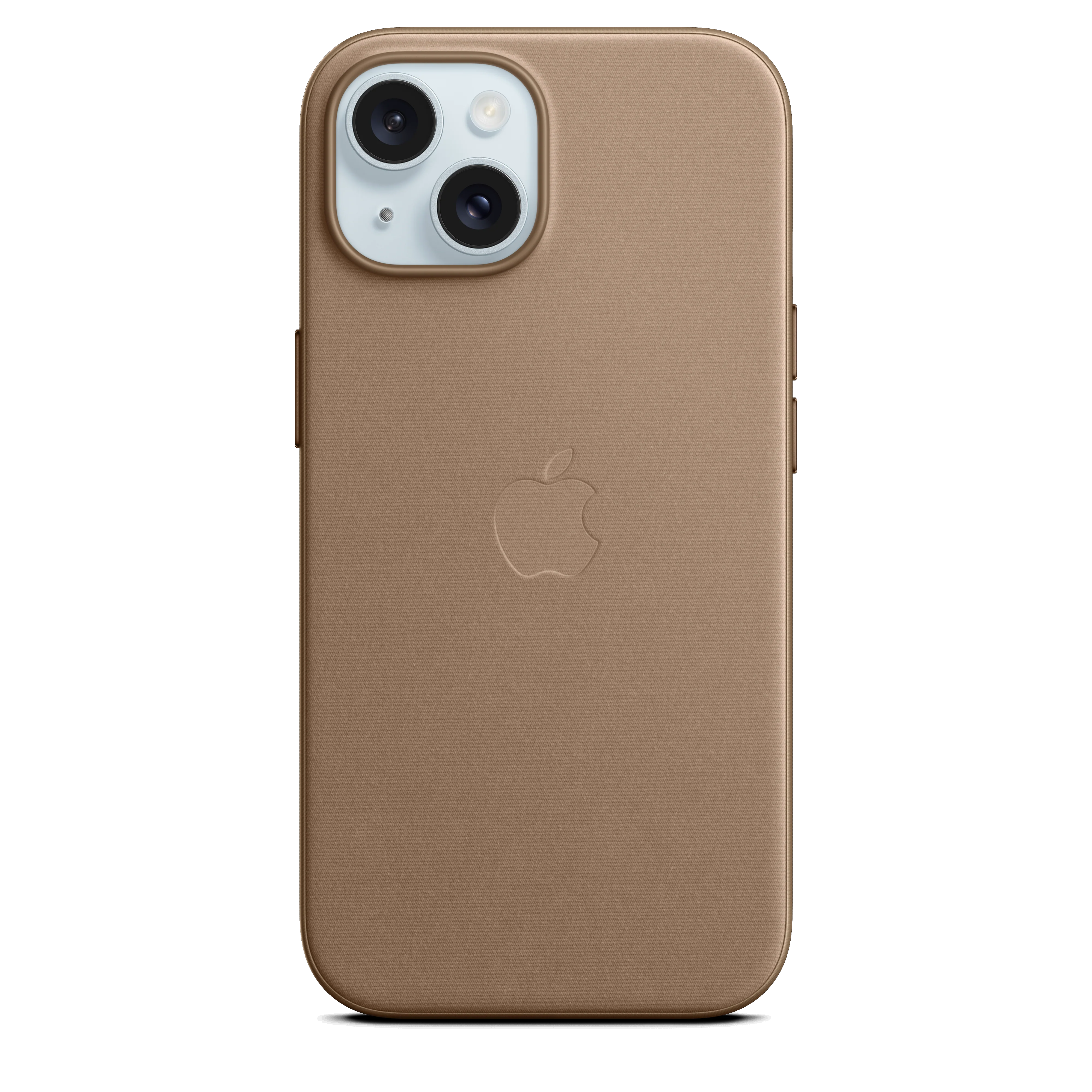 Funda para iPhone 15 de trenzado fino con MagSafe - Marrón topo