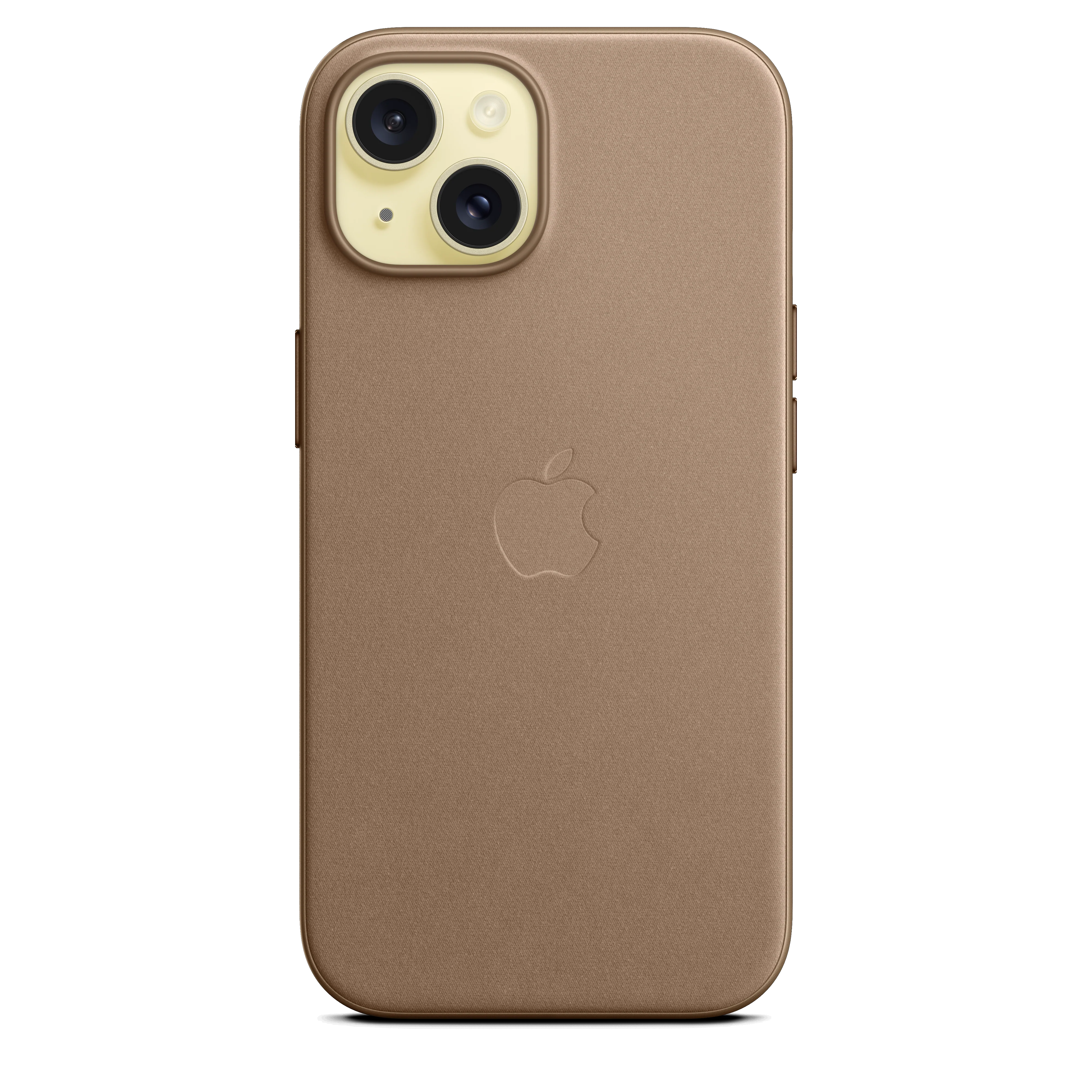 Funda para iPhone 15 de trenzado fino con MagSafe - Marrón topo - Image 3