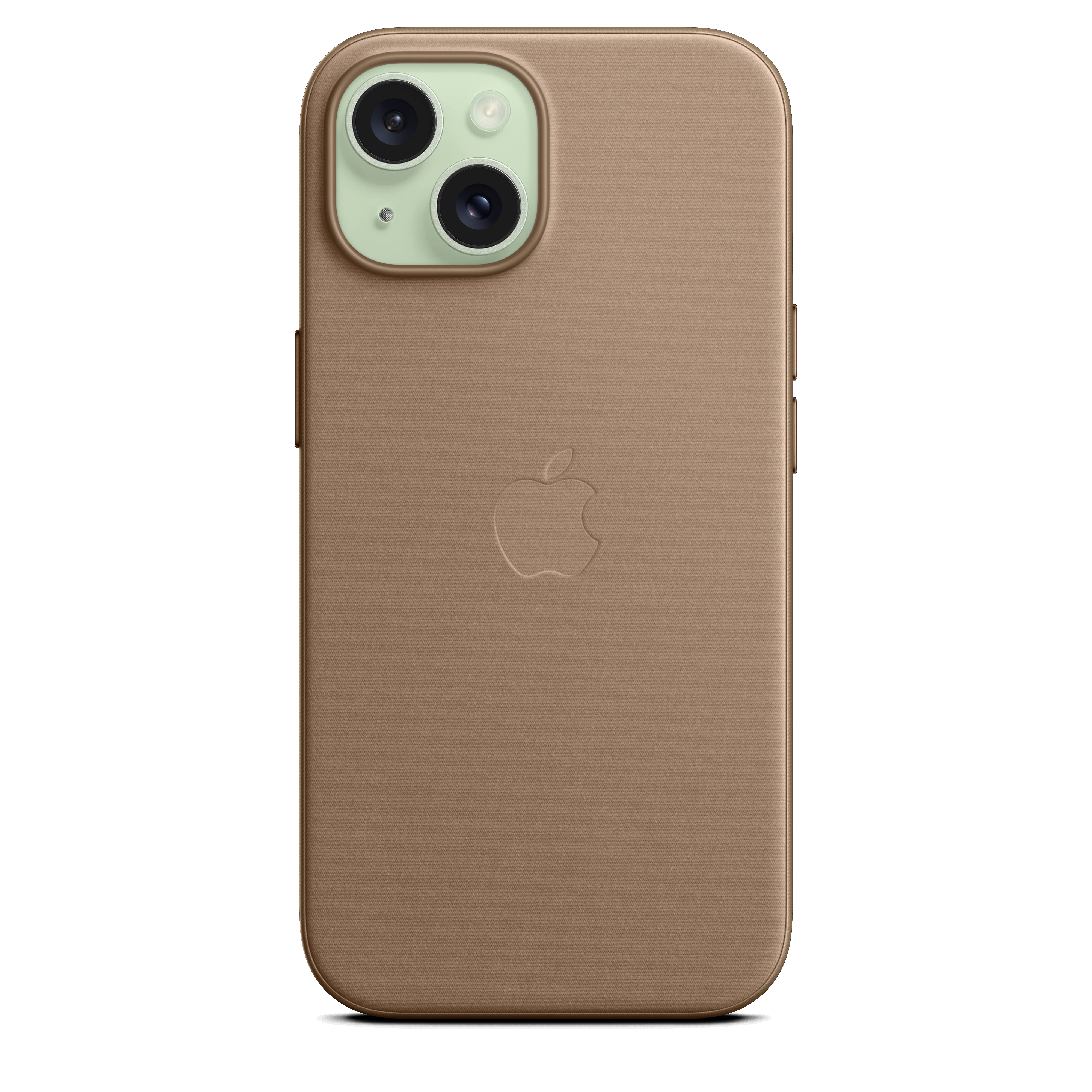 Funda para iPhone 15 de trenzado fino con MagSafe - Marrón topo - Image 4