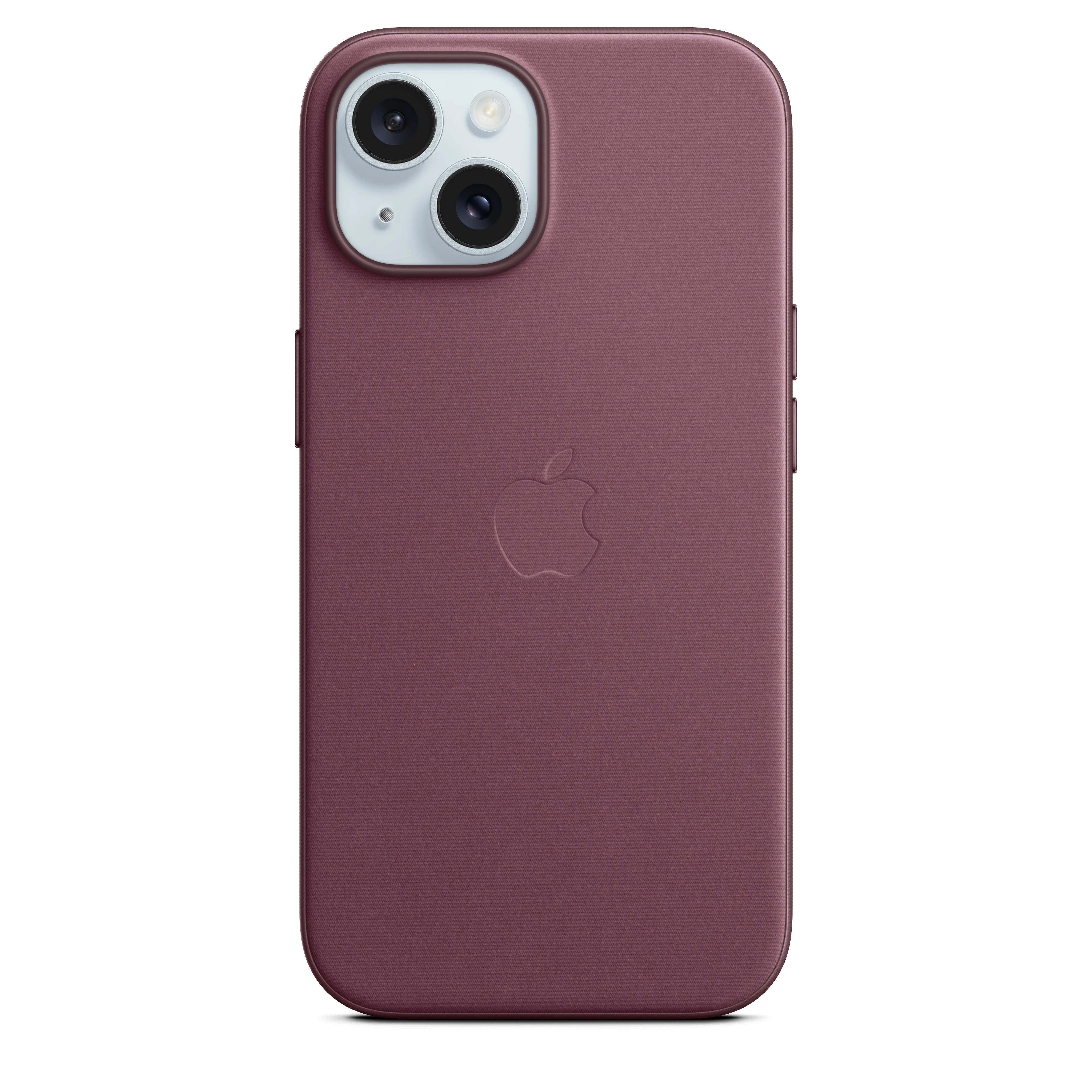 Funda para iPhone 15 de trenzado fino con MagSafe - Rojo mora