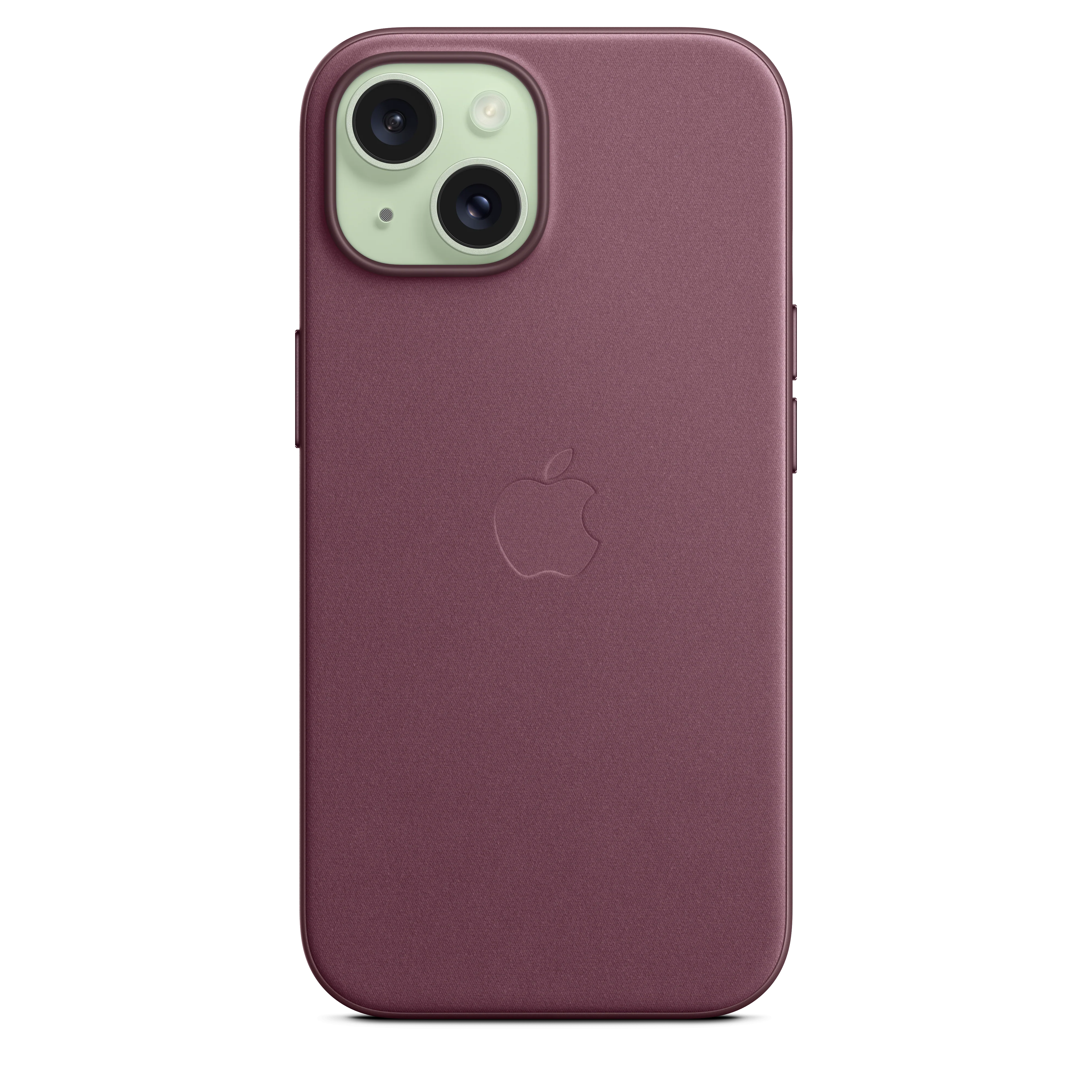 Funda para iPhone 15 de trenzado fino con MagSafe - Rojo mora - Image 4