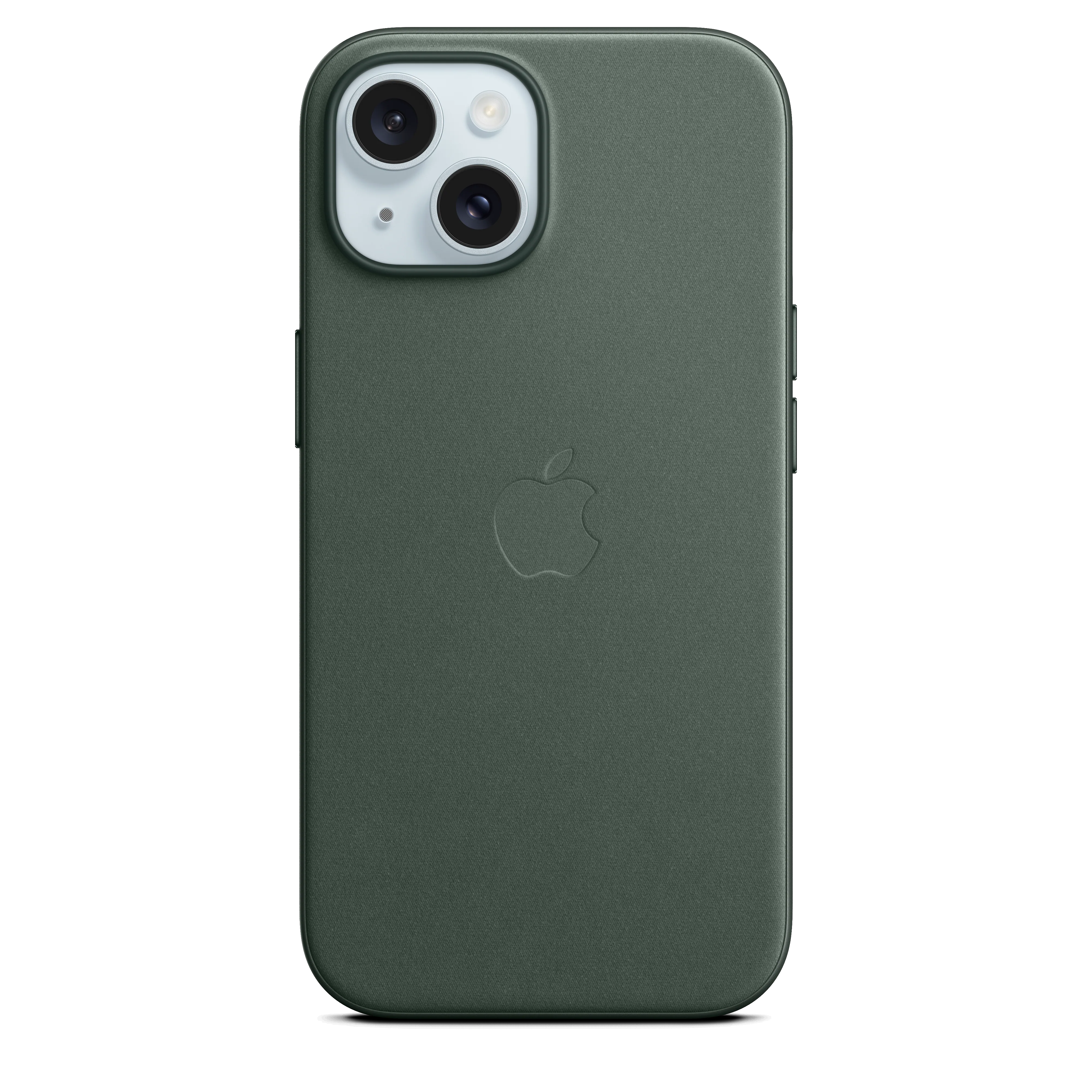 Funda para iPhone 15 de trenzado fino con MagSafe - Verde perenne