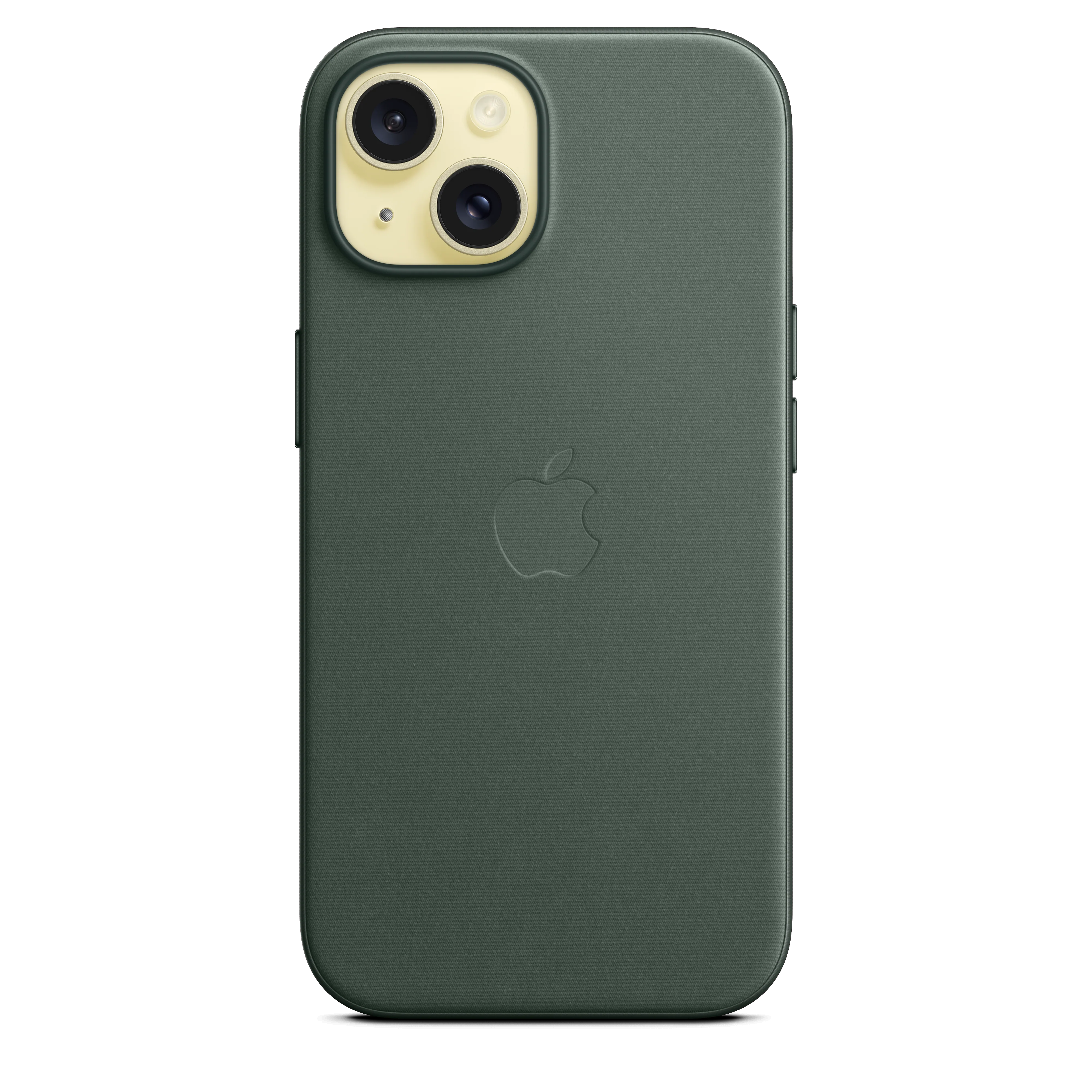 Funda para iPhone 15 de trenzado fino con MagSafe - Verde perenne - Image 3