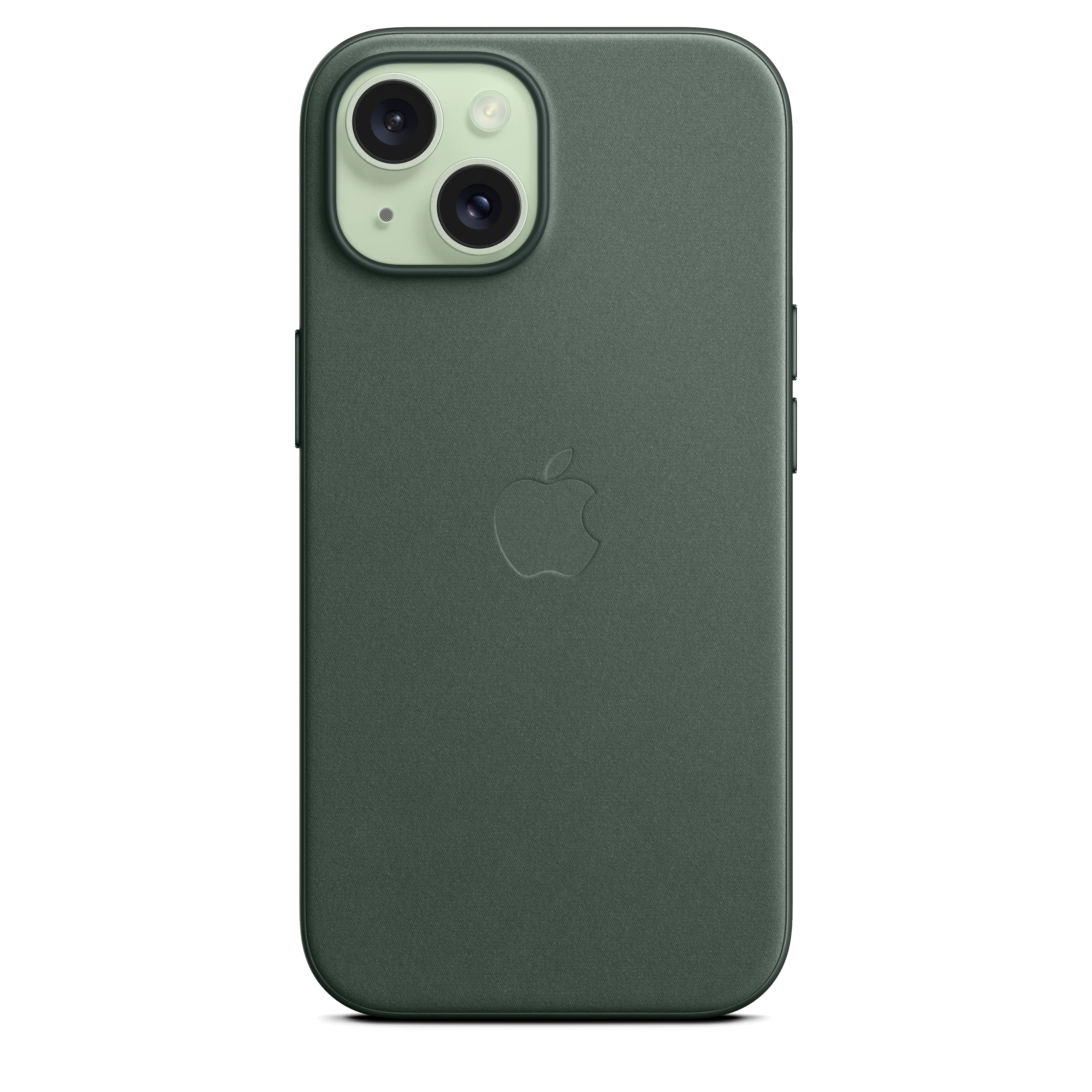 Funda para iPhone 15 de trenzado fino con MagSafe - Verde perenne - Image 4