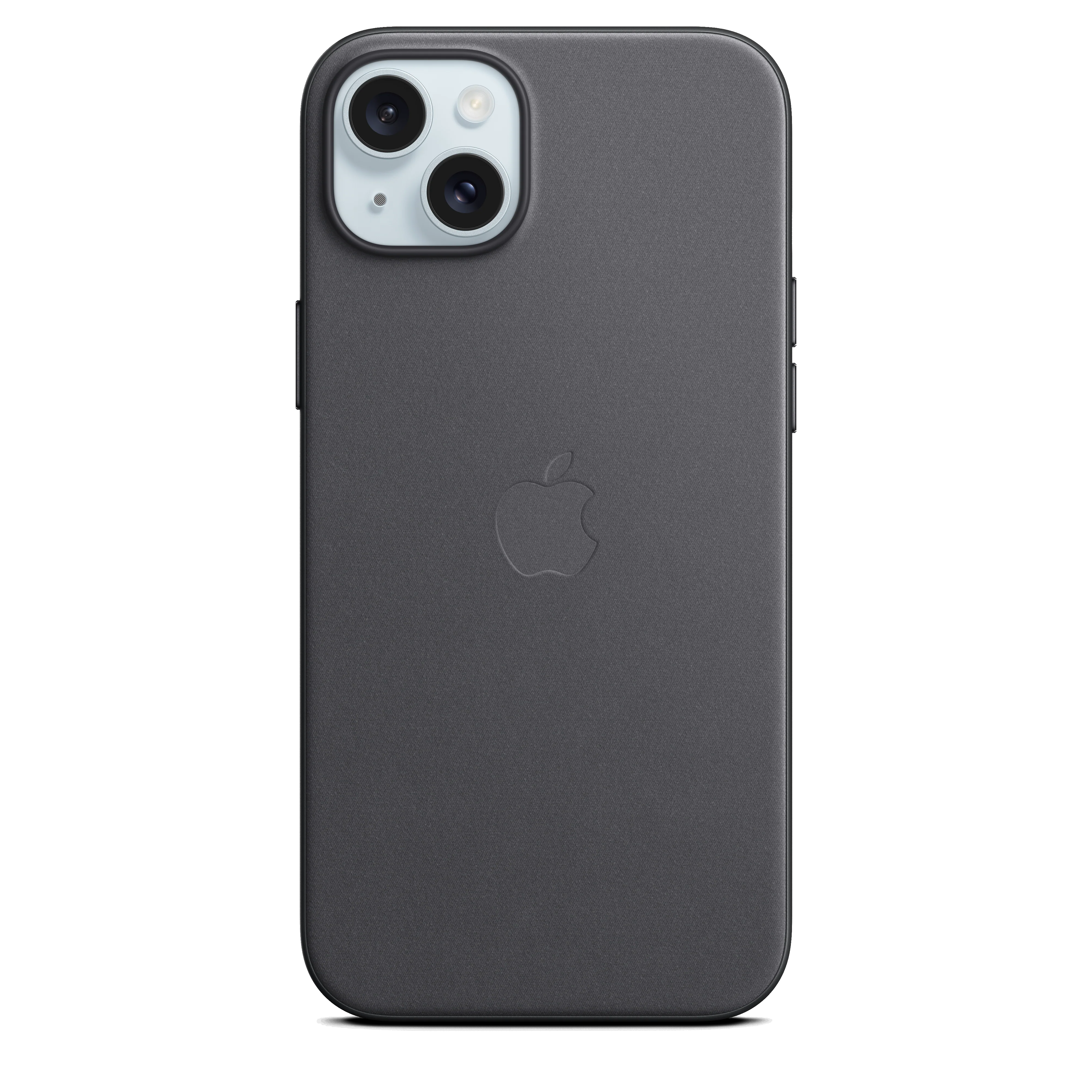 Funda para iPhone 15 Plus de trenzado fino con MagSafe - Negro