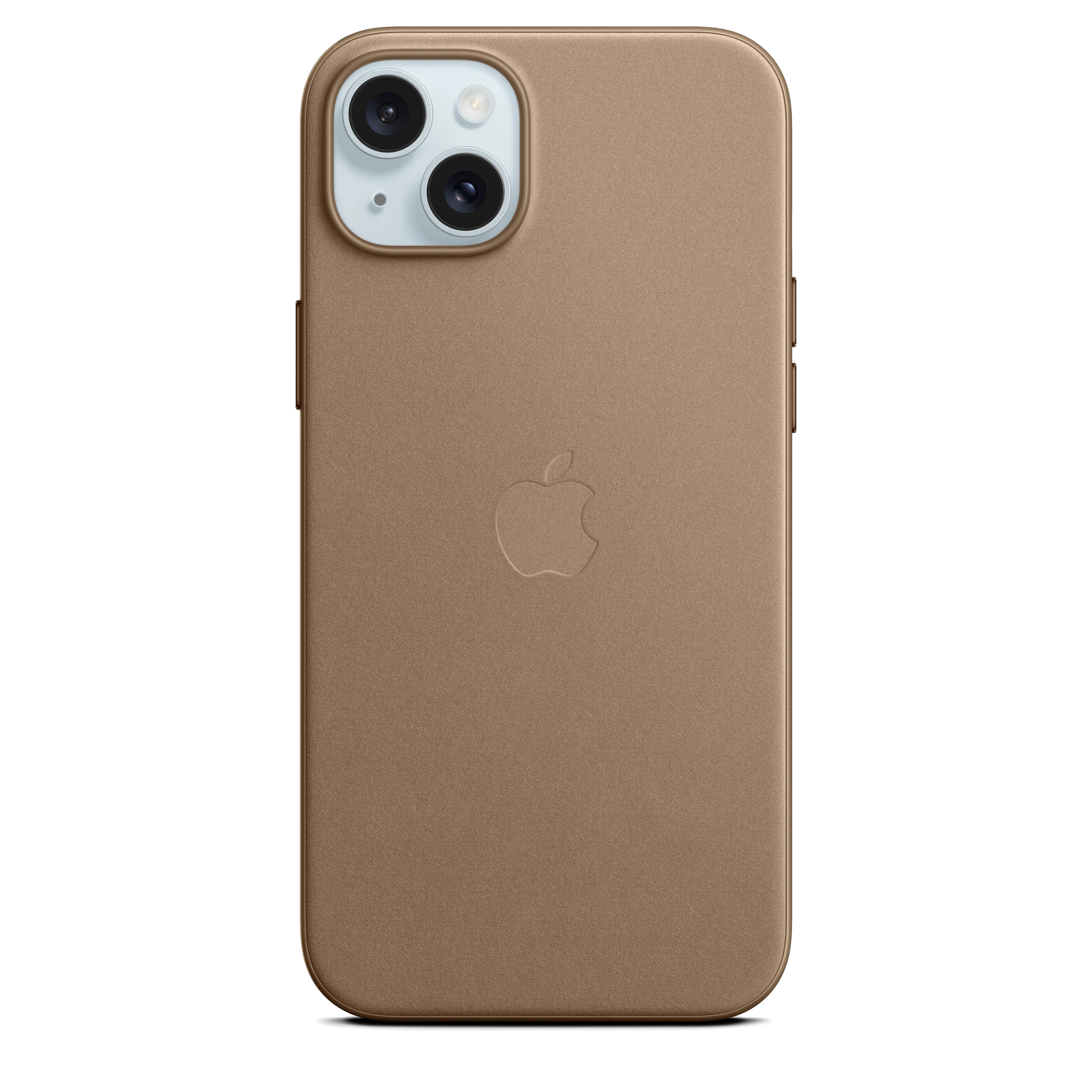 Funda para iPhone 15 Plus de trenzado fino con MagSafe - Marrón topo