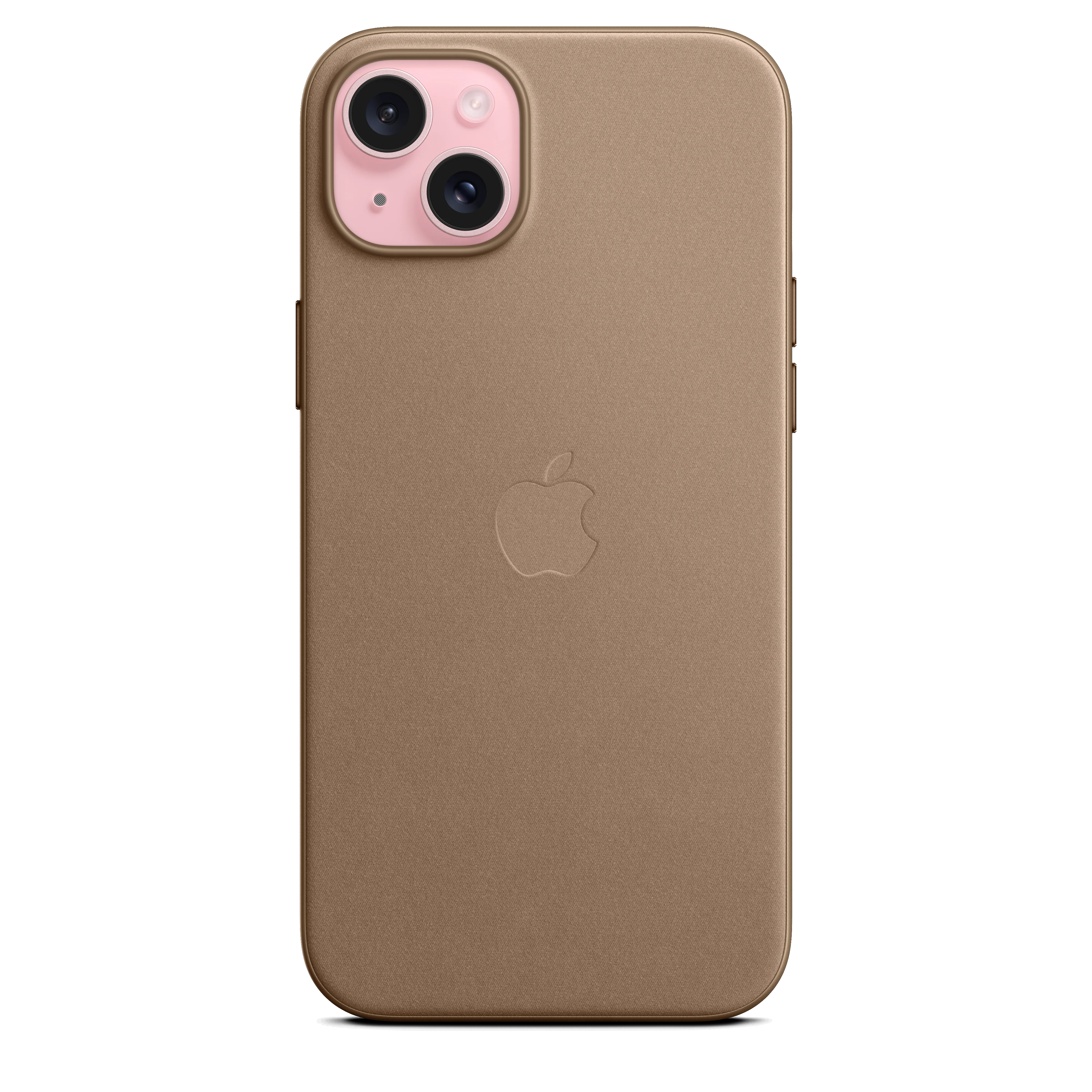 Funda para iPhone 15 Plus de trenzado fino con MagSafe - Marrón topo - Image 2