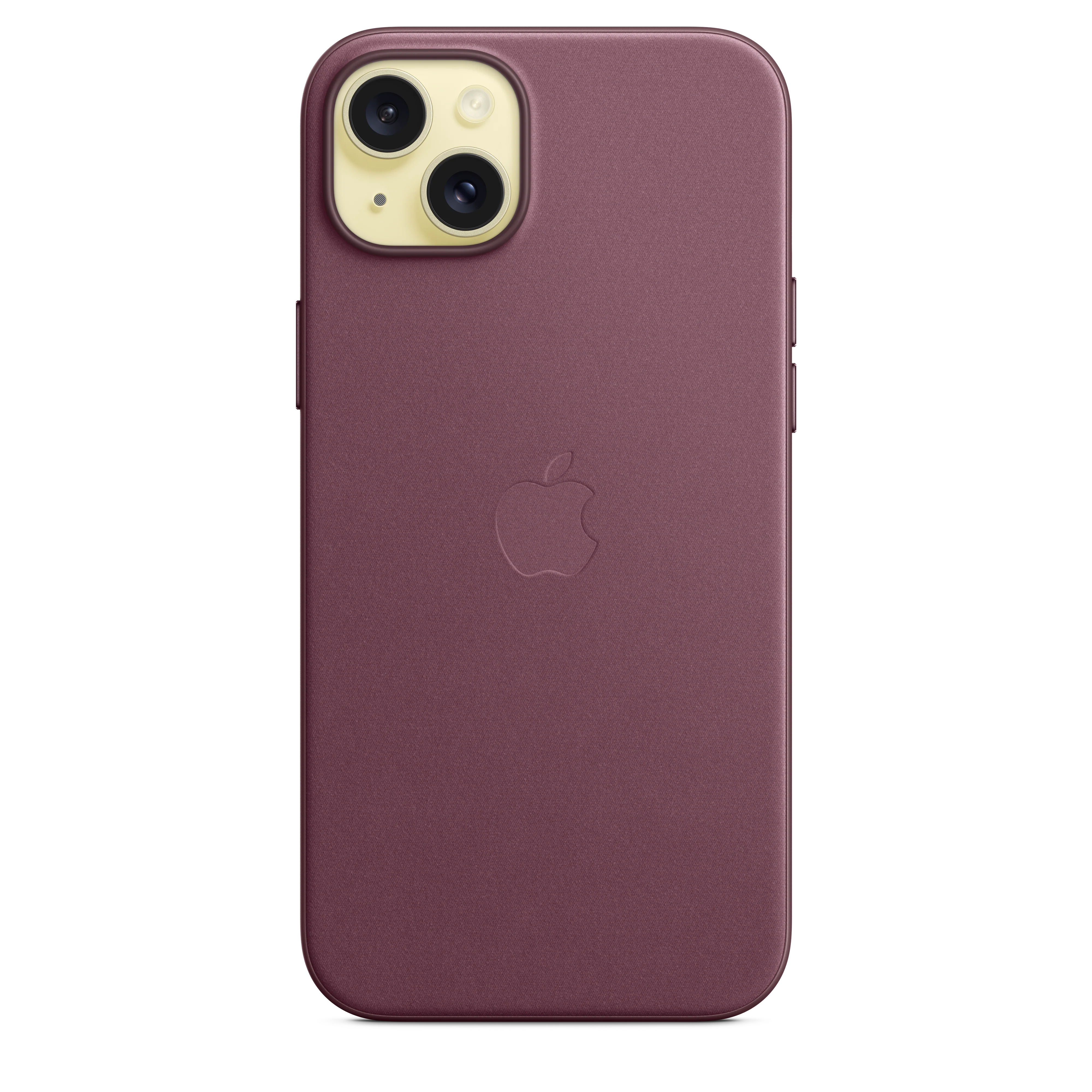Funda para iPhone 15 Plus de trenzado fino con MagSafe - Rojo mora - Image 3