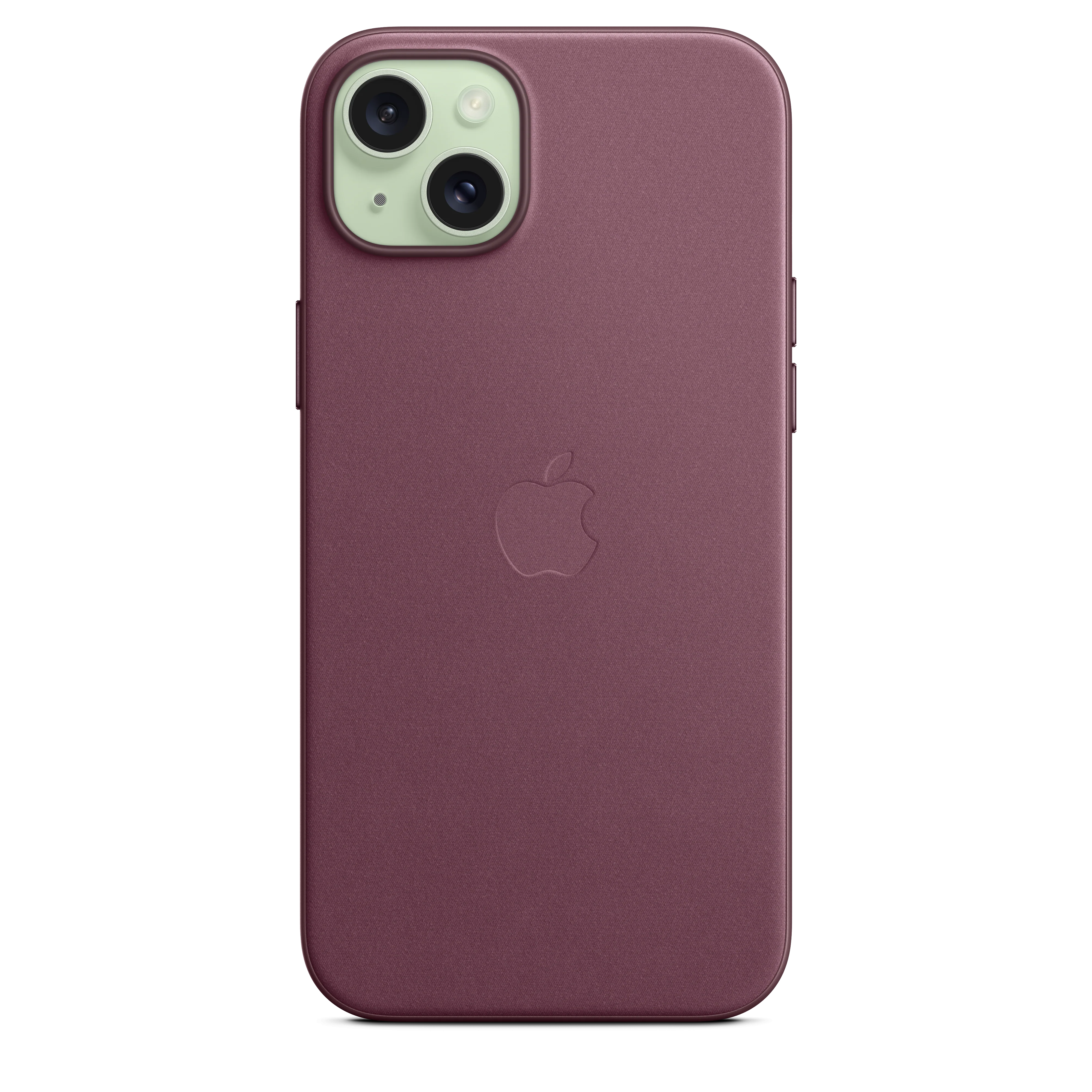 Funda para iPhone 15 Plus de trenzado fino con MagSafe - Rojo mora - Image 4