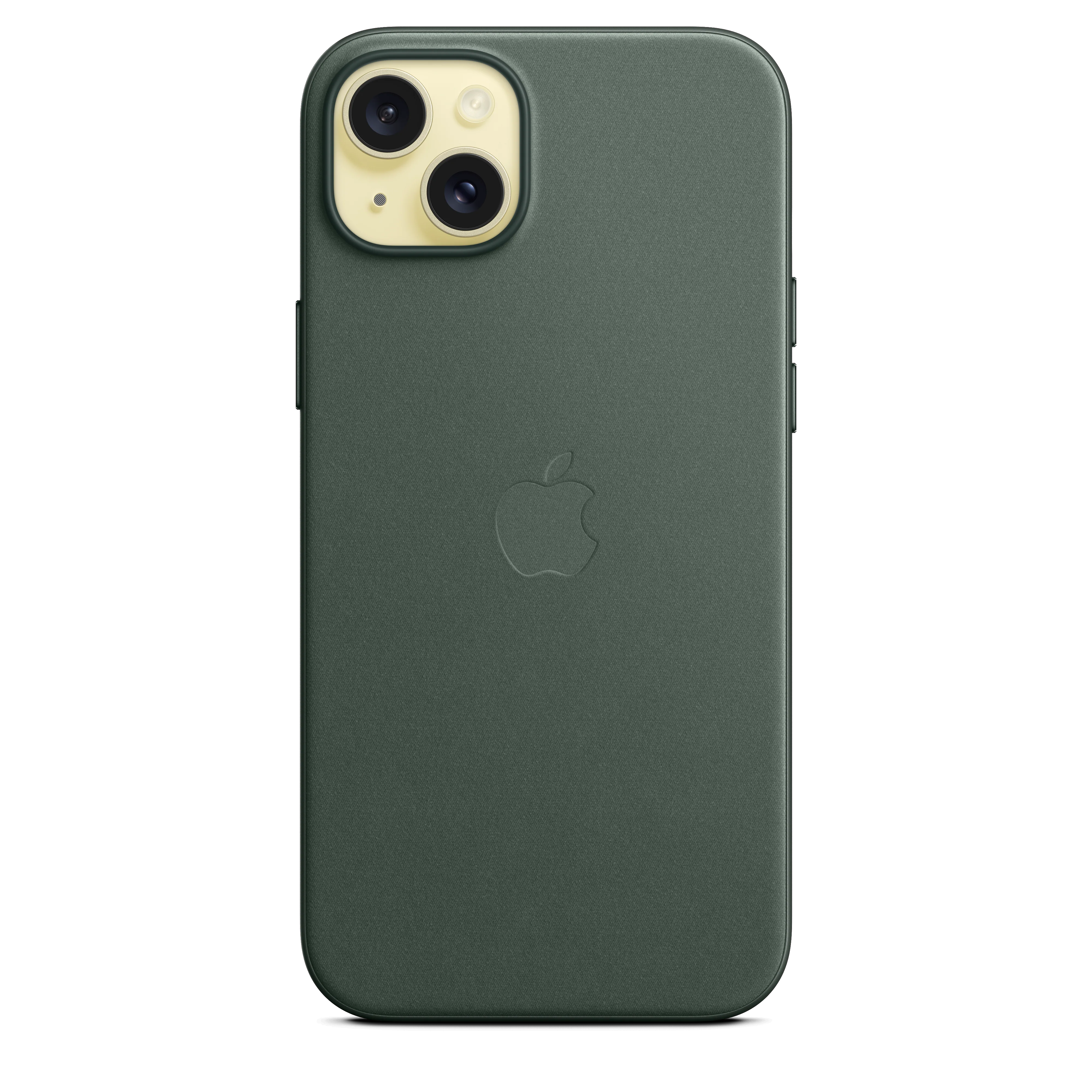 Funda para iPhone 15 Plus de trenzado fino con MagSafe - Verde perenne - Image 3